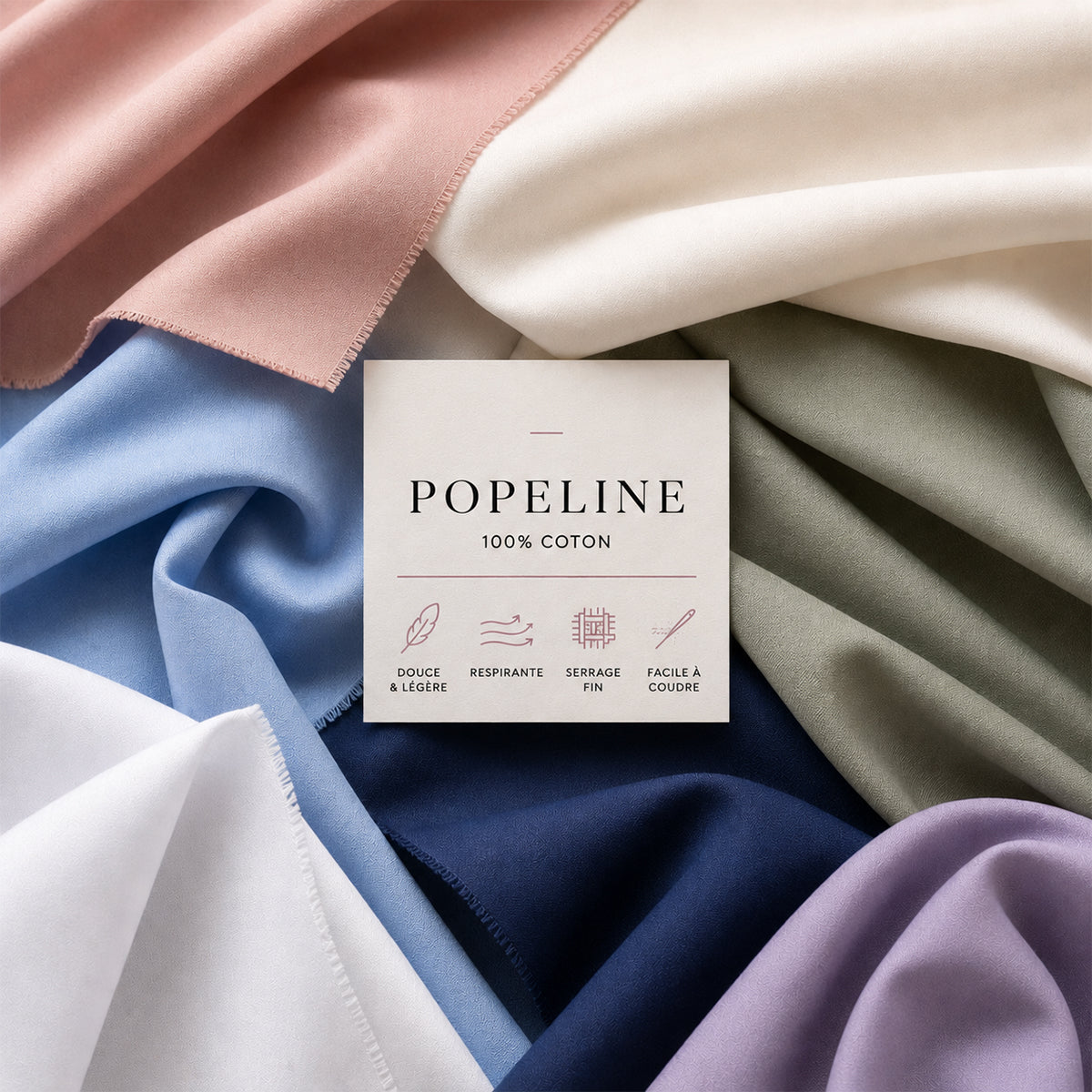 Popeline 100% coton