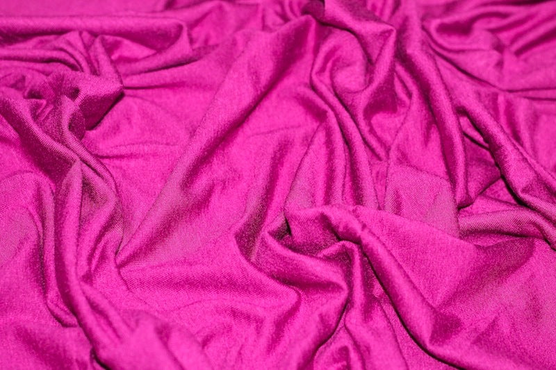 Tissu Jersey de Viscose Uni Fuchsia