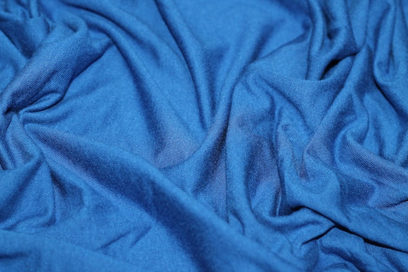 Tissu Jersey de Viscose Uni Bleu Roi