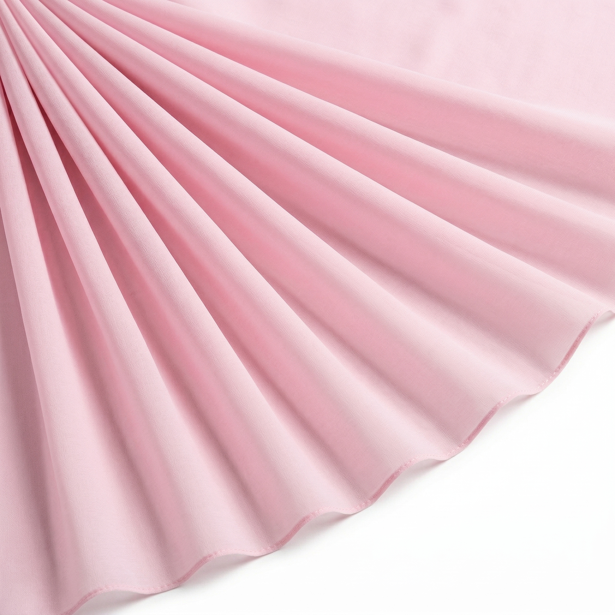 Tissu Mousseline Unie Rose clair