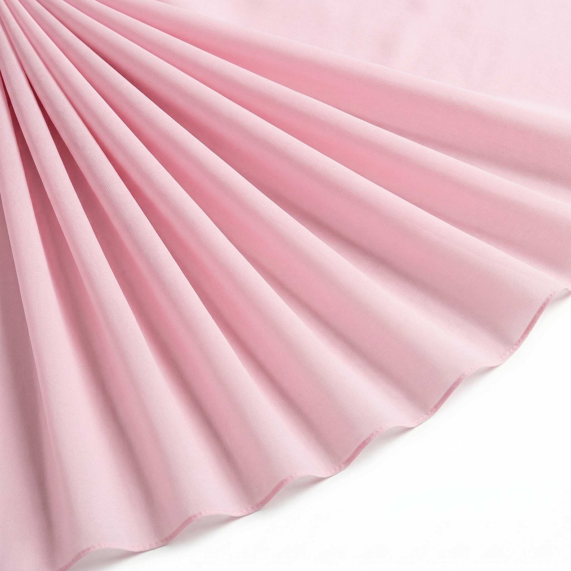 Tissu Mousseline Unie Rose clair