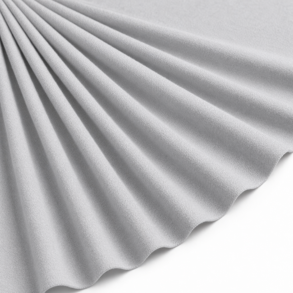 Tissu Jersey de Viscose Uni Blanc