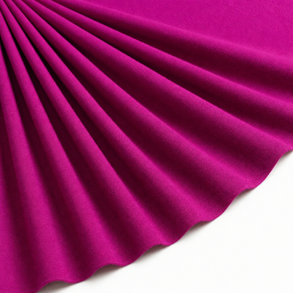Tissu Jersey de Viscose Uni Fuchsia