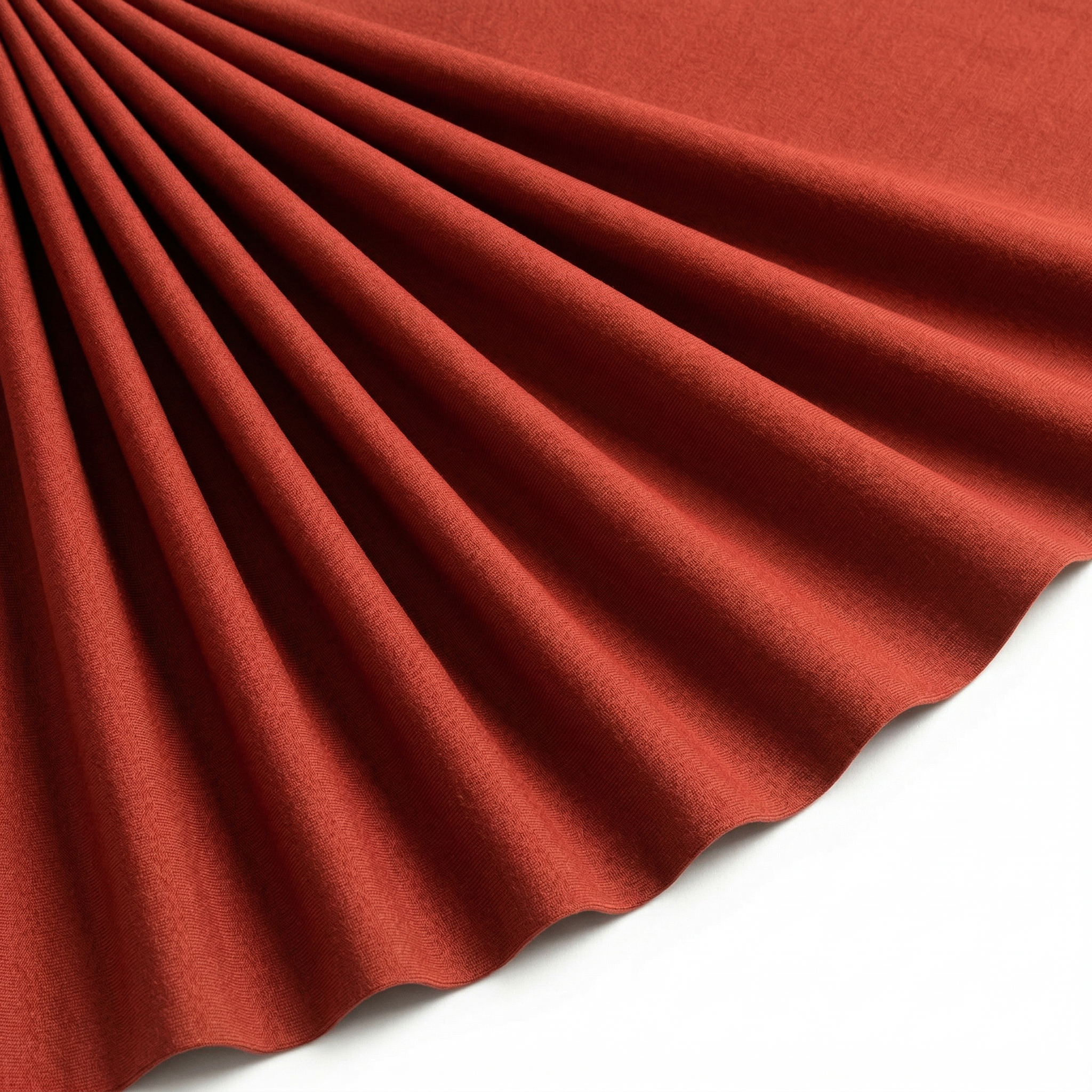 Tissu Jersey de Viscose Uni Terracotta