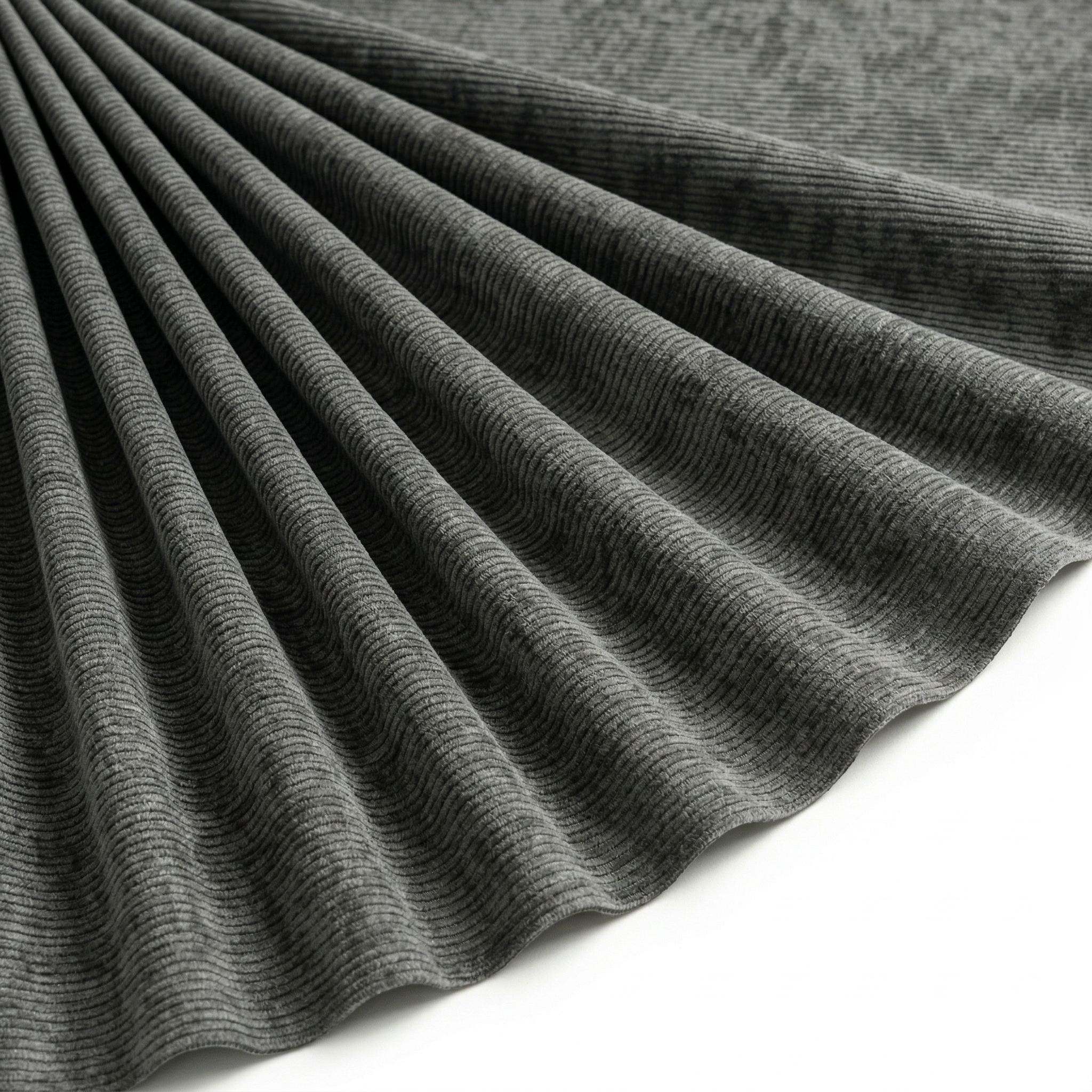 Tissu Velours côtes fines Uni Taupe