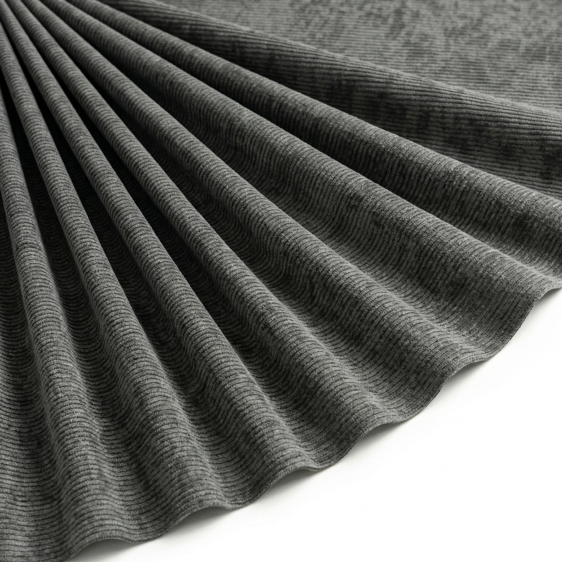 Tissu Velours côtes fines Uni Taupe