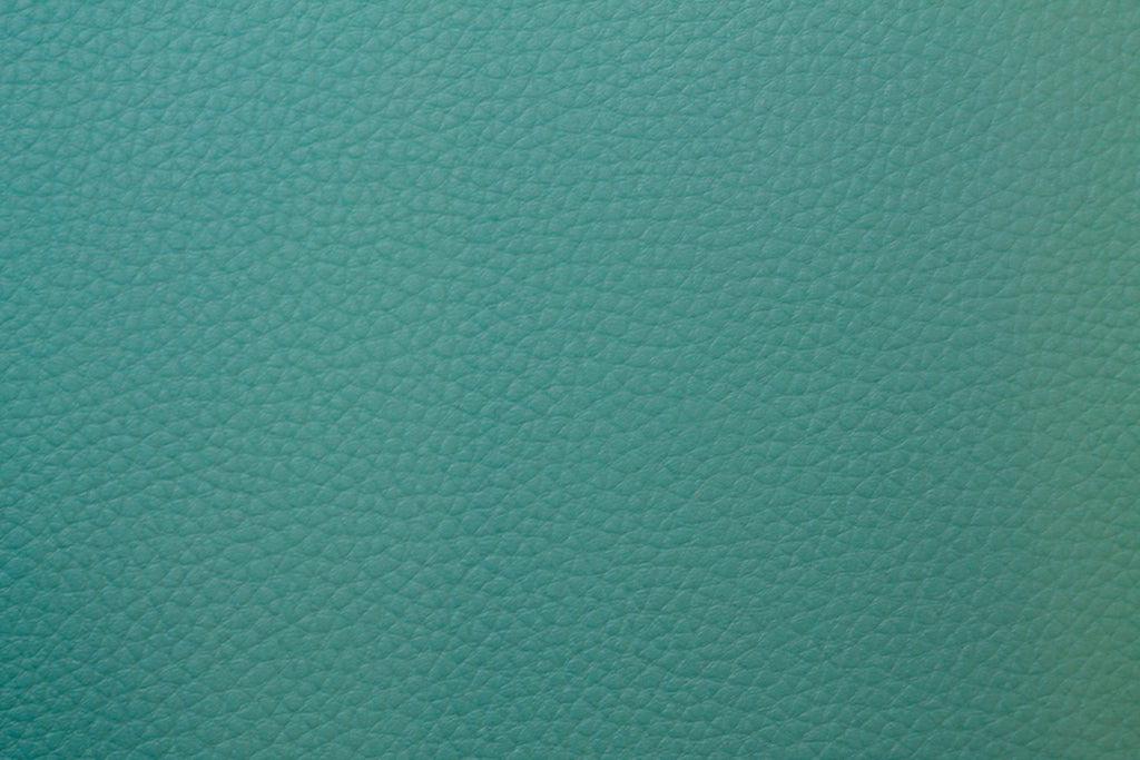Tissu Simili Cuir Skaï Uni Turquoise