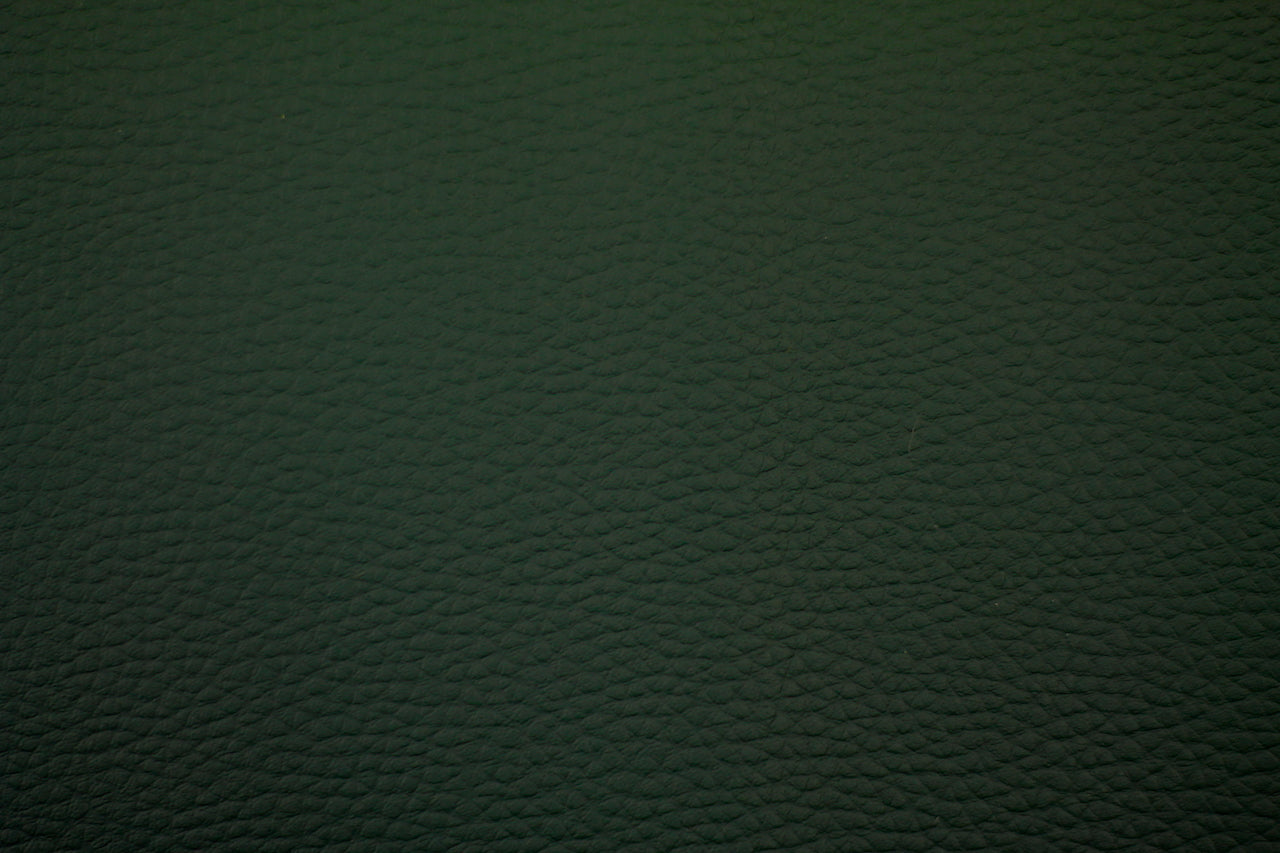 Tissu Simili Cuir Skaï Uni Vert foncé
