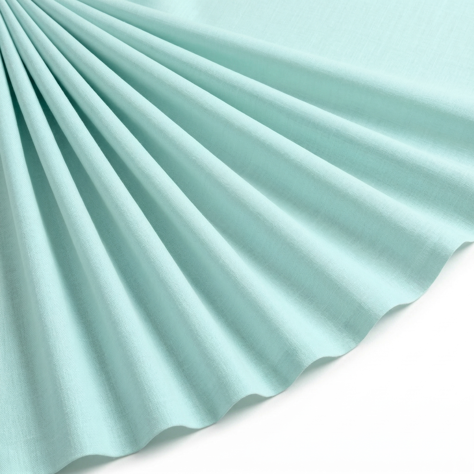 Tissu Toile Polycoton Largeur 240cm Uni Turquoise clair