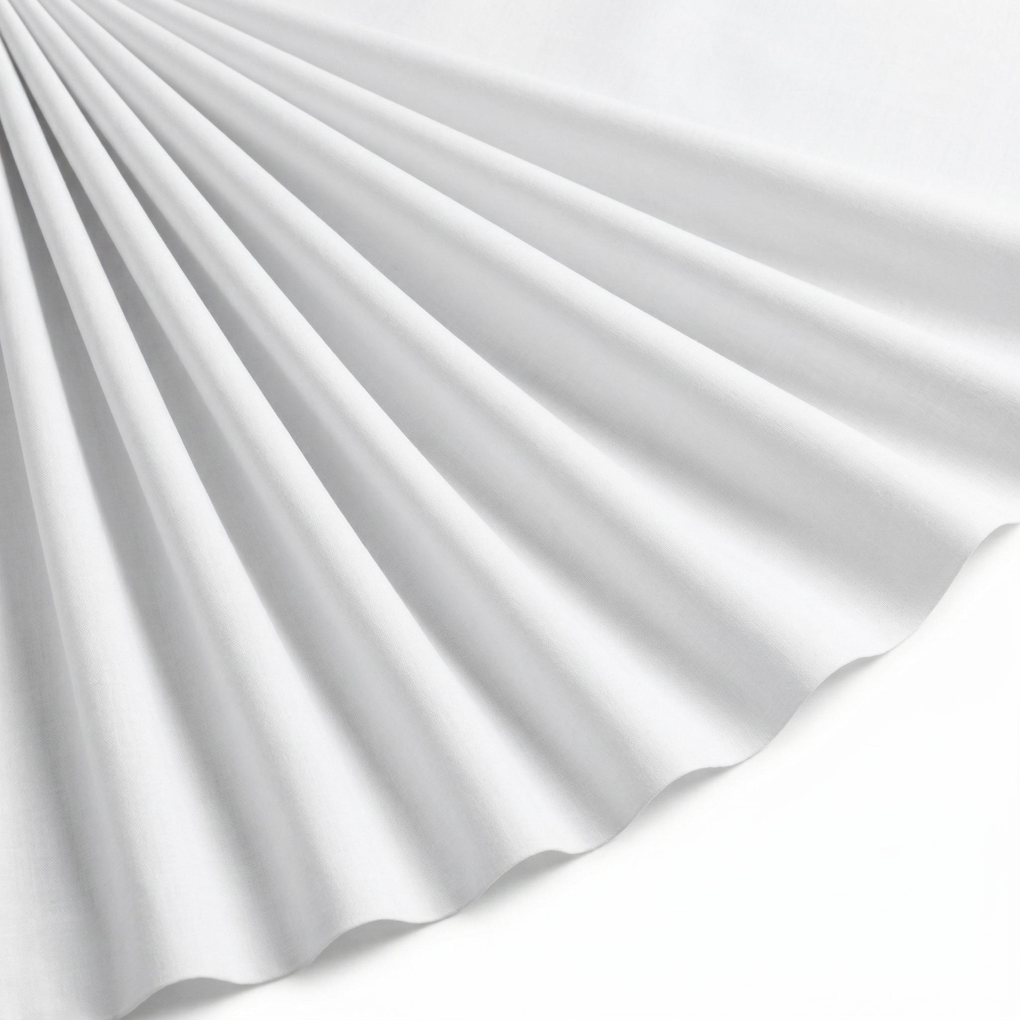 Tissu Toile Polycoton Largeur 240cm Uni Blanc