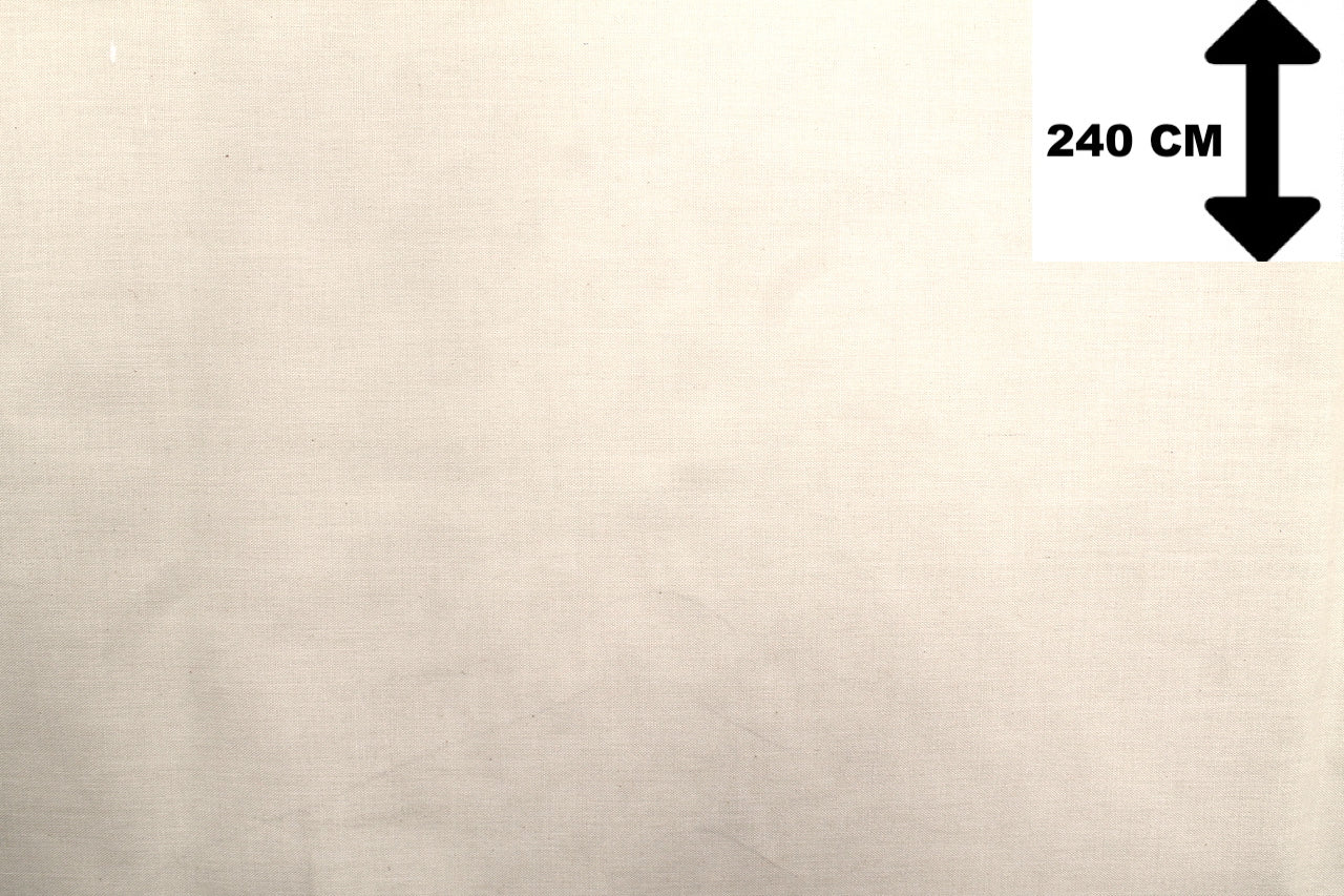 Tissu Toile Polycoton Largeur 240cm Uni Beige