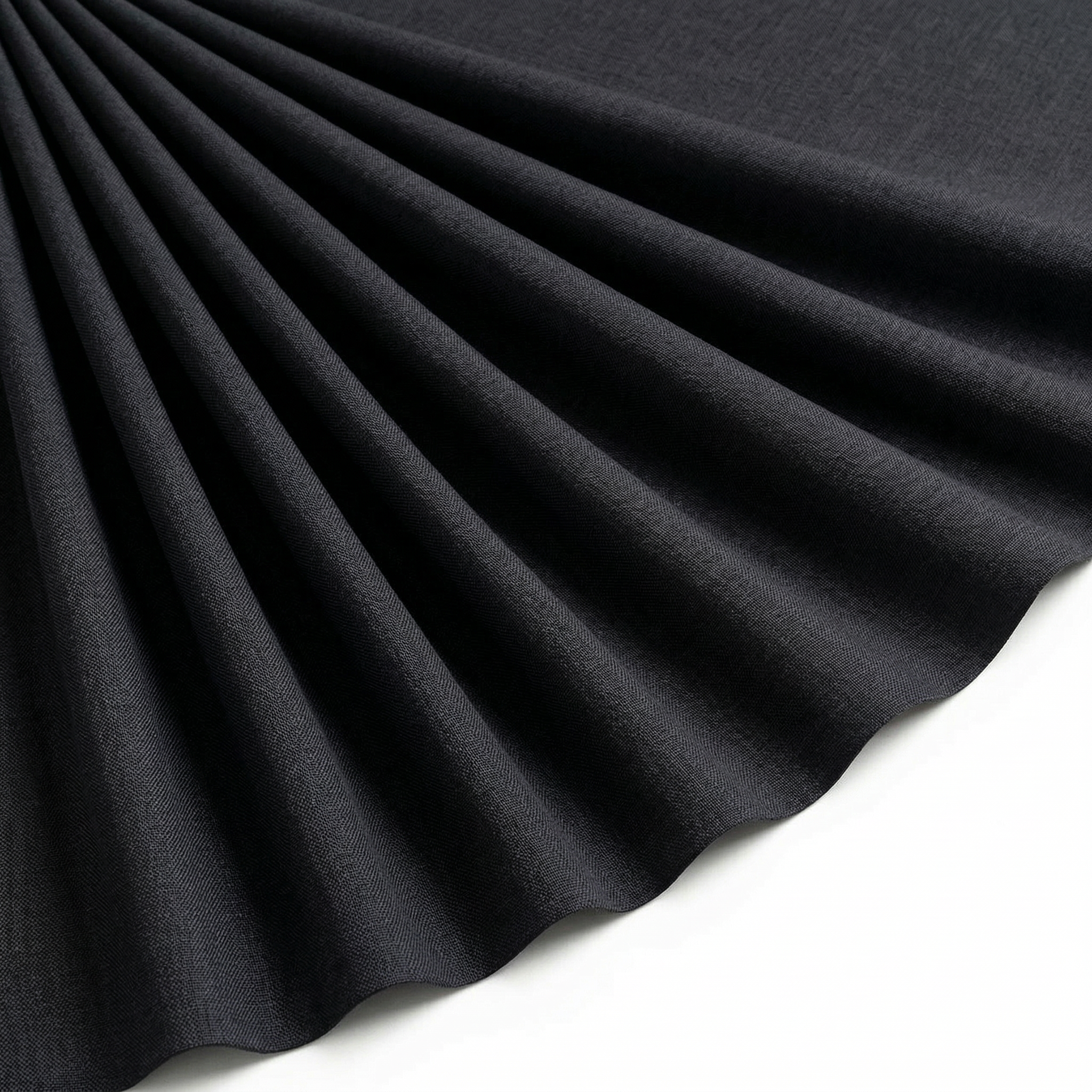 Tissu Toile Polycoton Largeur 240cm Uni Noir