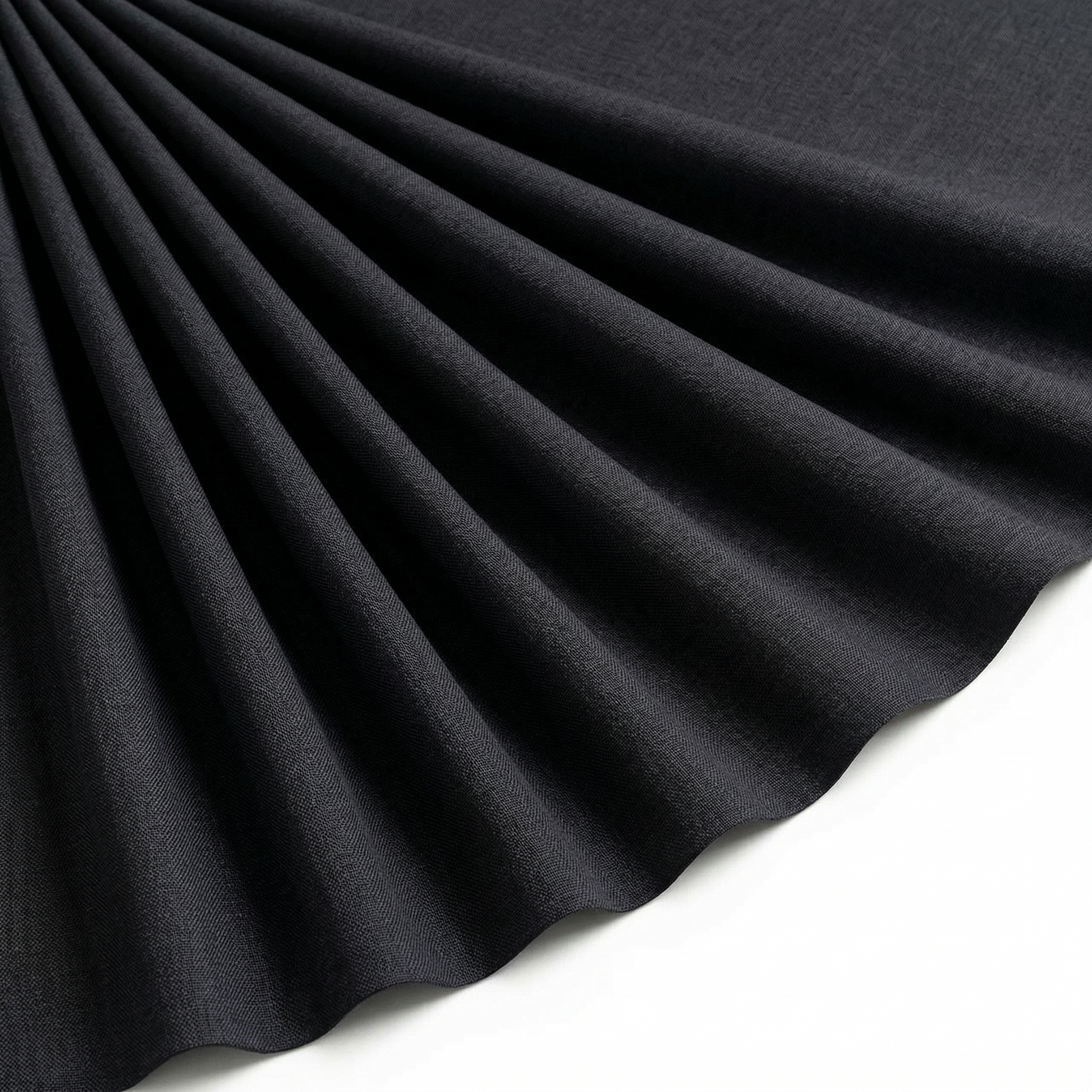 Tissu Toile Polycoton Largeur 240cm Uni Noir