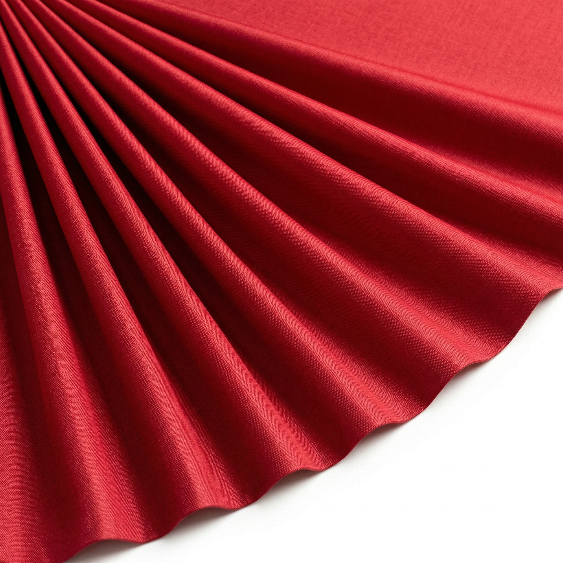 Tissu Toile Polycoton Largeur 240cm Uni Rouge
