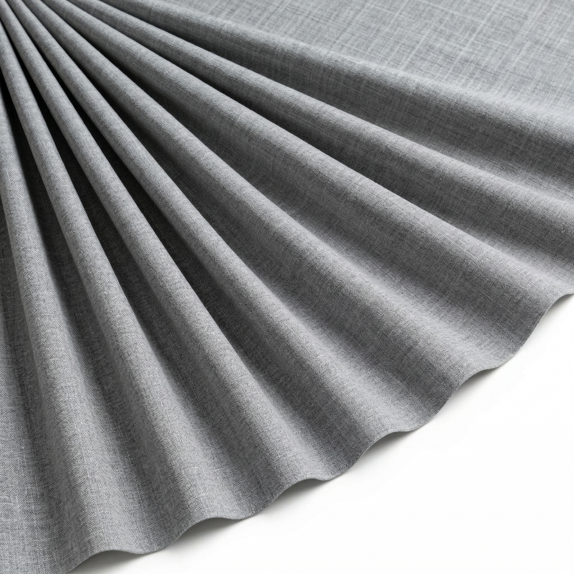 Tissu Burlington Toile résistante Gris chiné