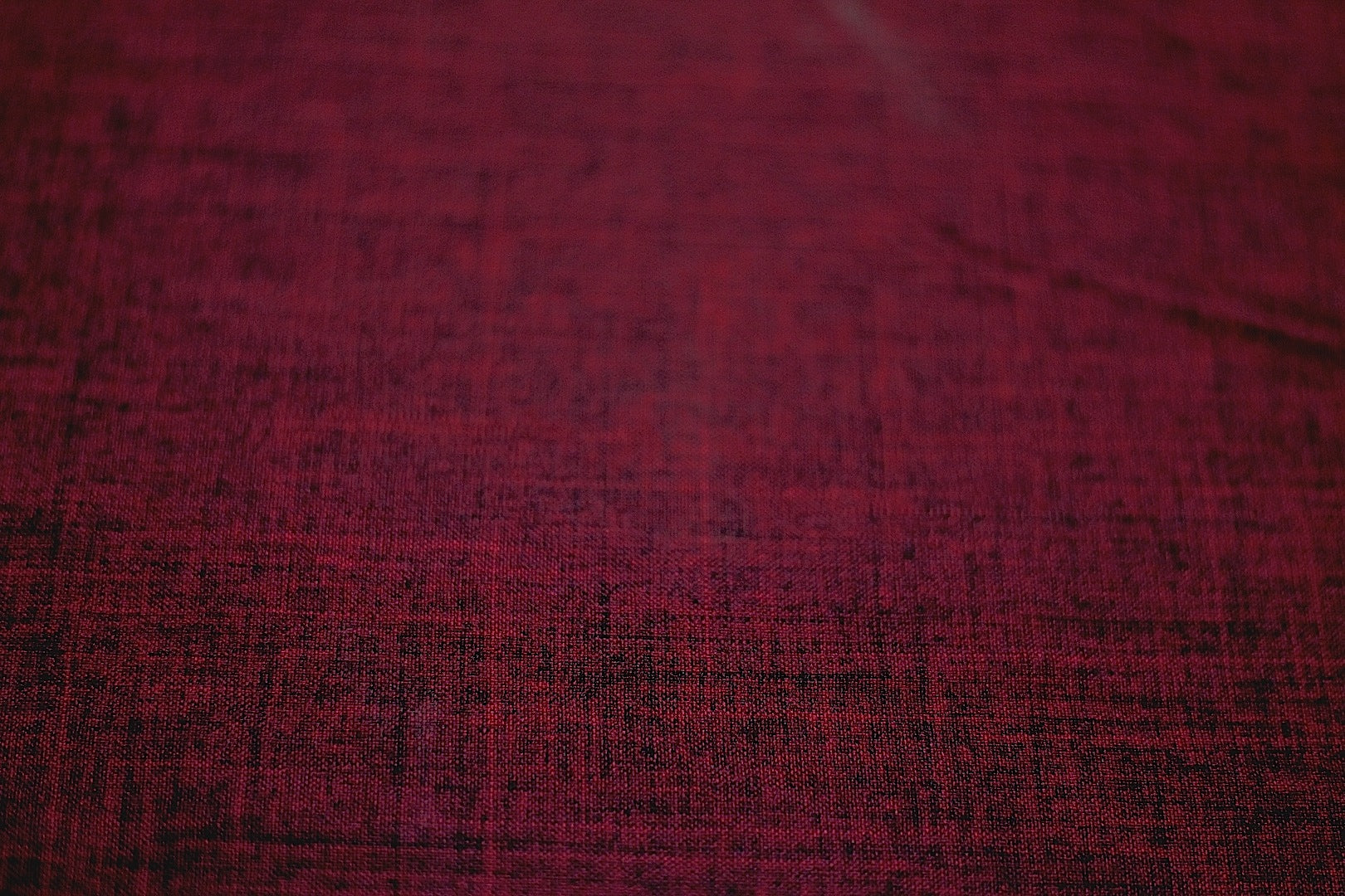 Tissu Burlington Toile résistante Rouge Bordeaux chiné
