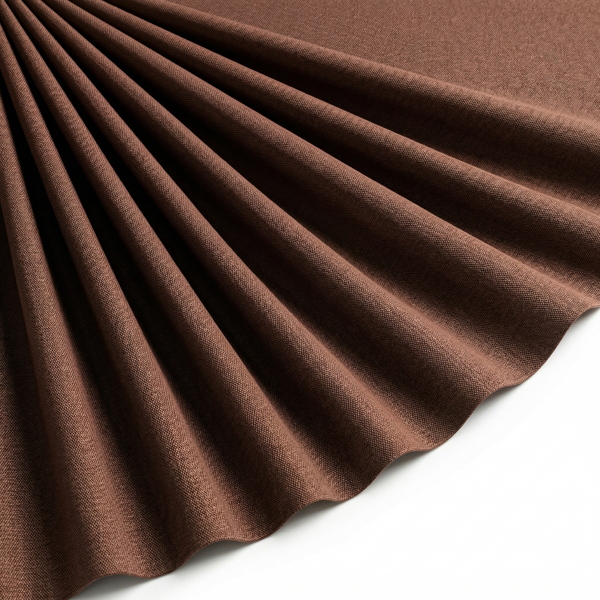 Tissu Burlington Toile résistante Unie Marron foncé