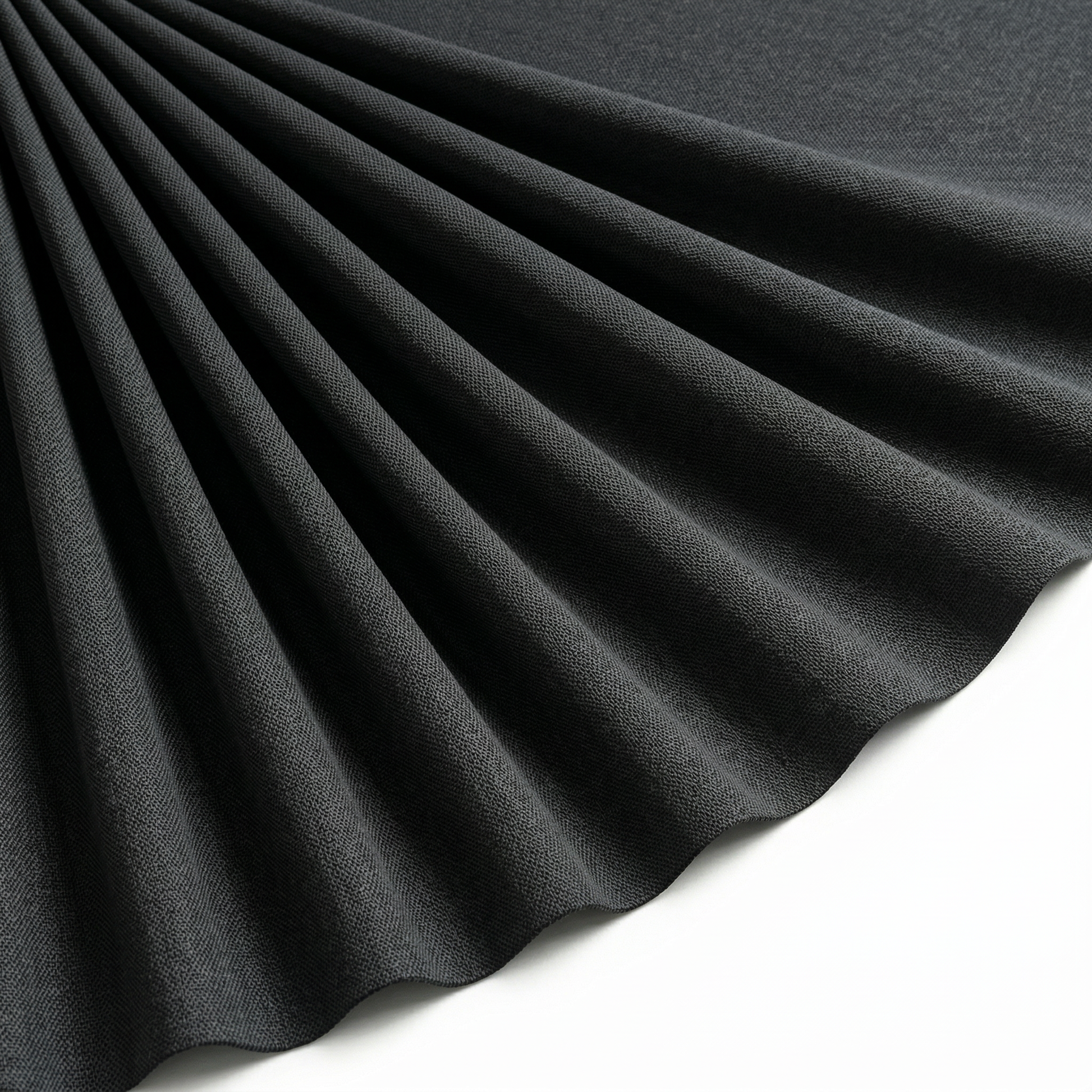 Tissu Burlington Toile résistante Unie Noir