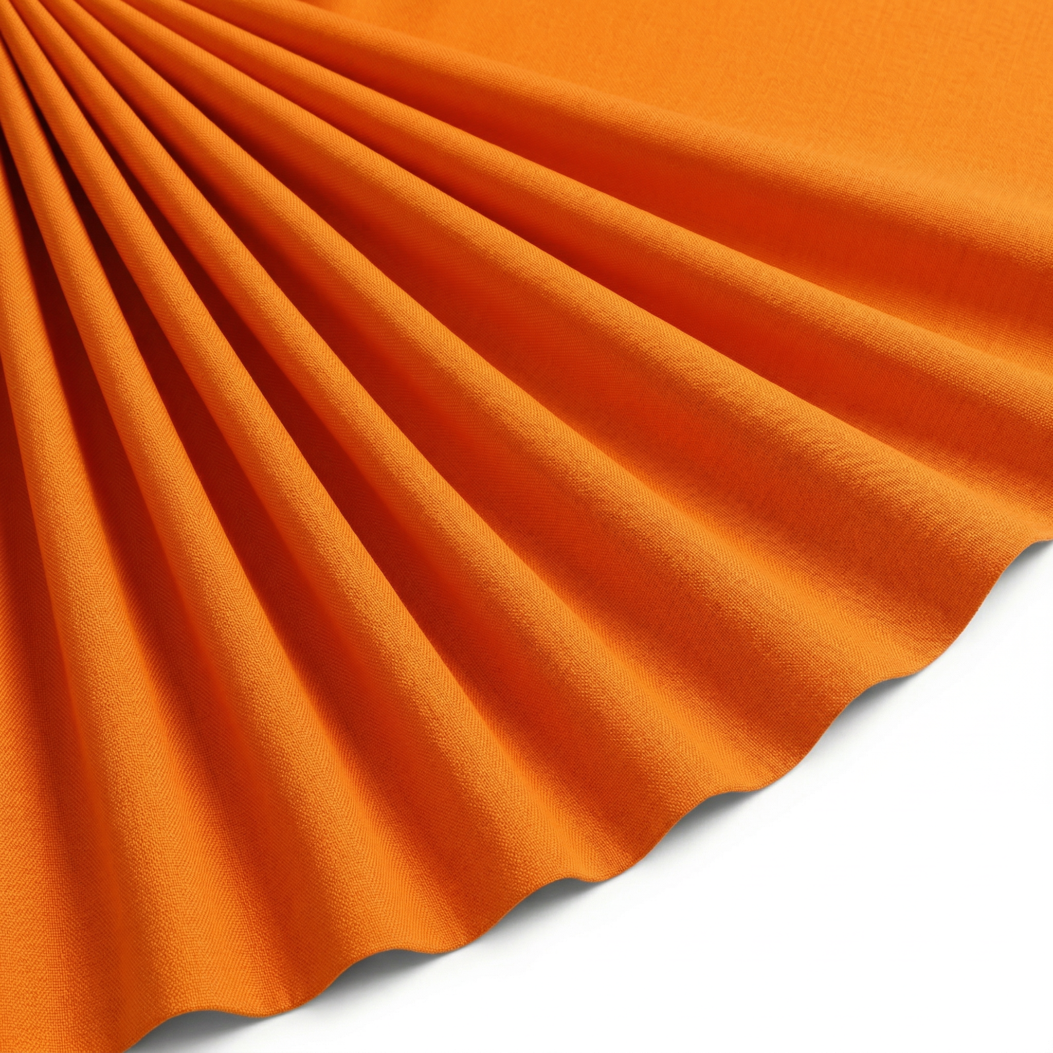 Tissu Burlington Toile résistante Unie Orange