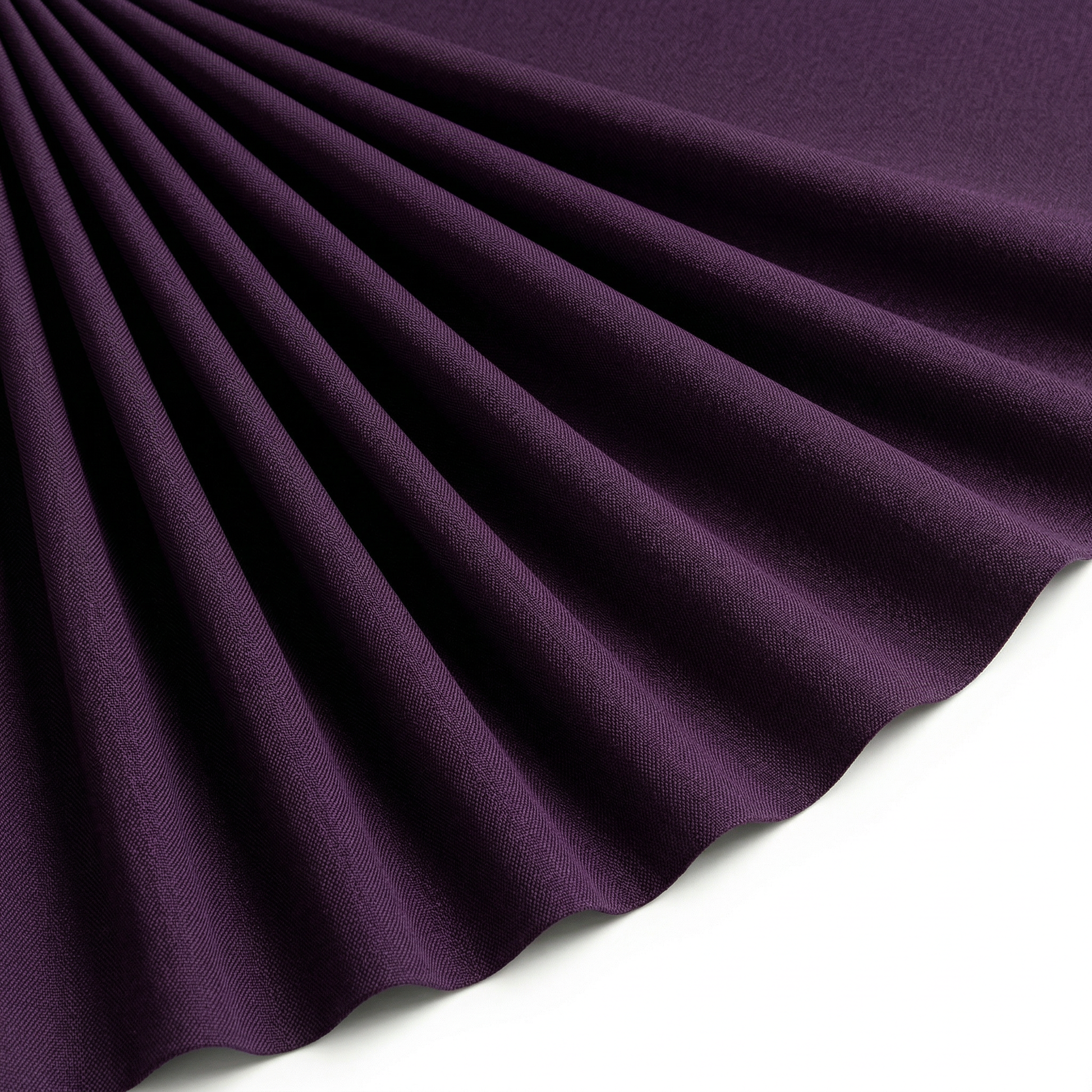 Tissu Burlington Toile résistante Unie Violet Prune