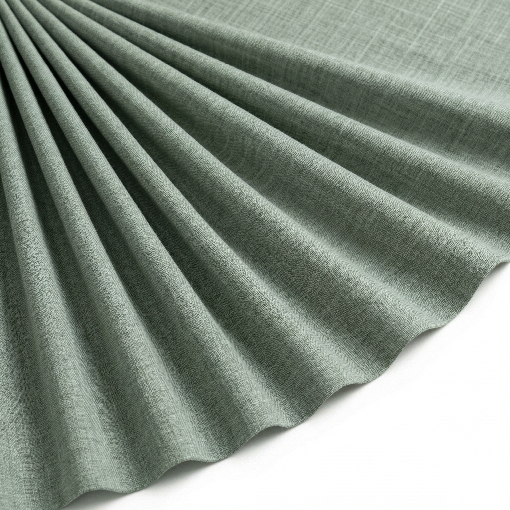Tissu Burlington Toile résistante Vert Tilleul chiné