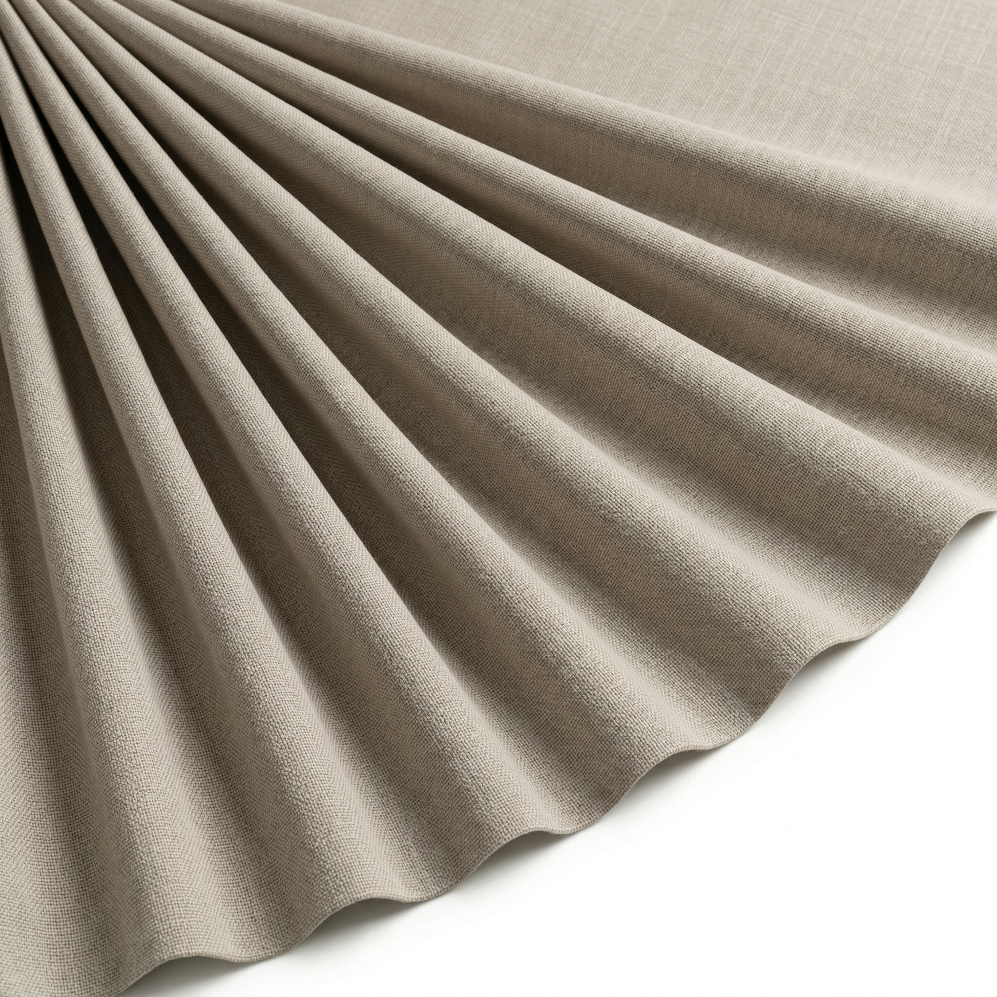 Tissu Cretonne de Coton Beige
