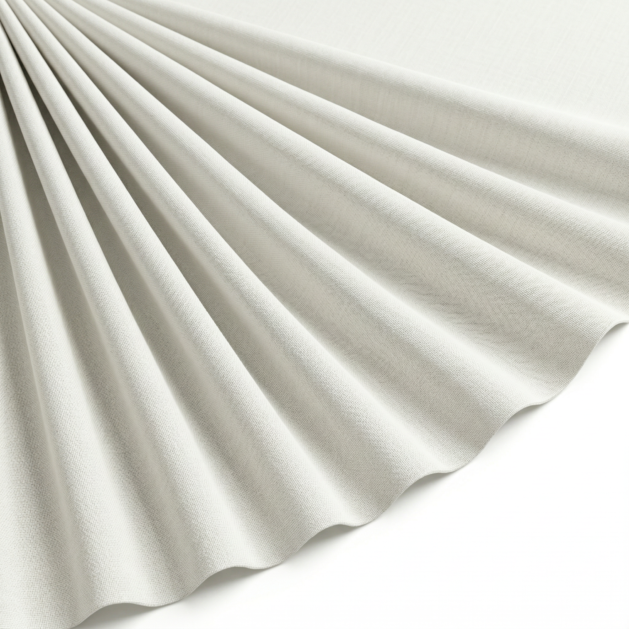 Tissu Cretonne de Coton Blanc cassé
