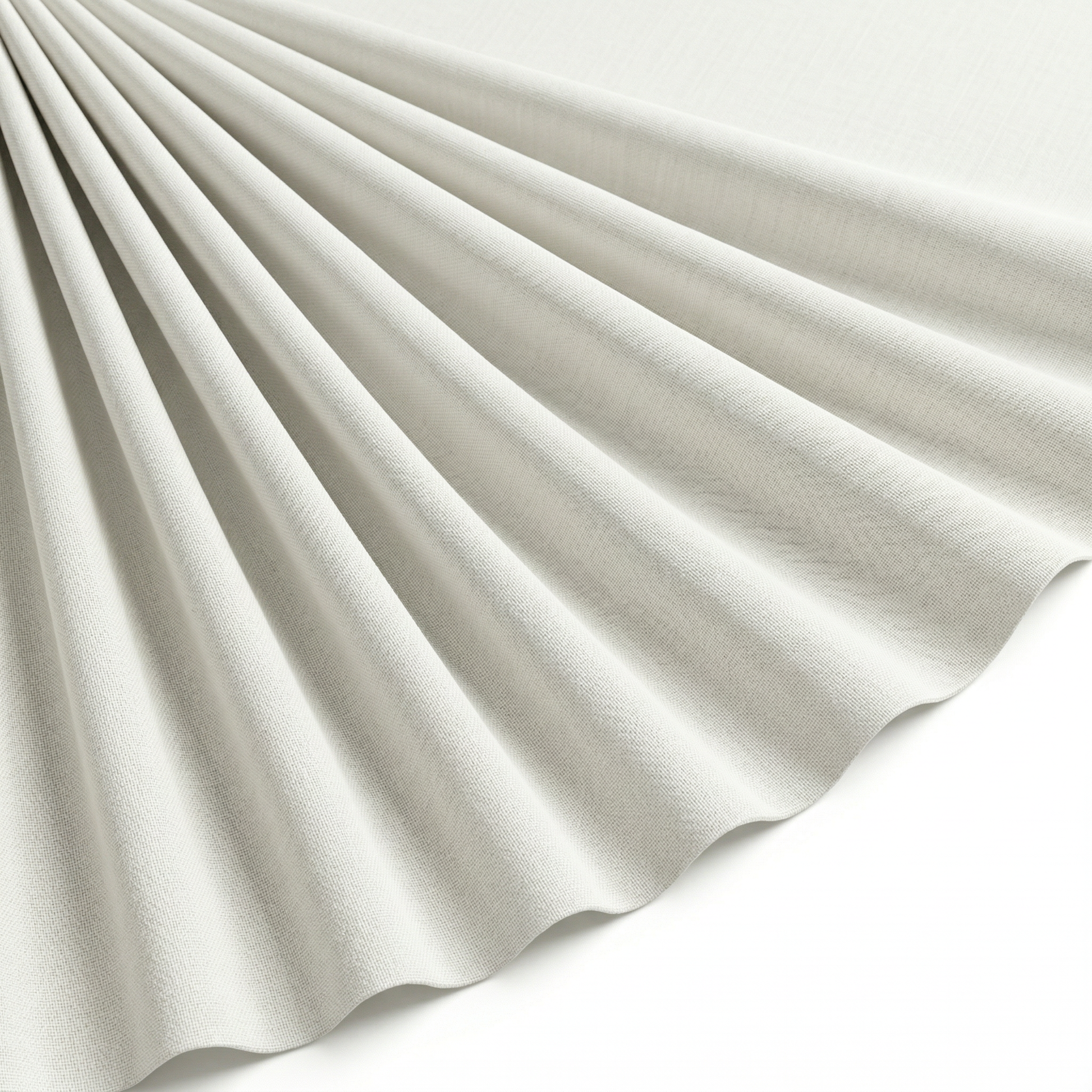 Tissu Cretonne de Coton Blanc cassé