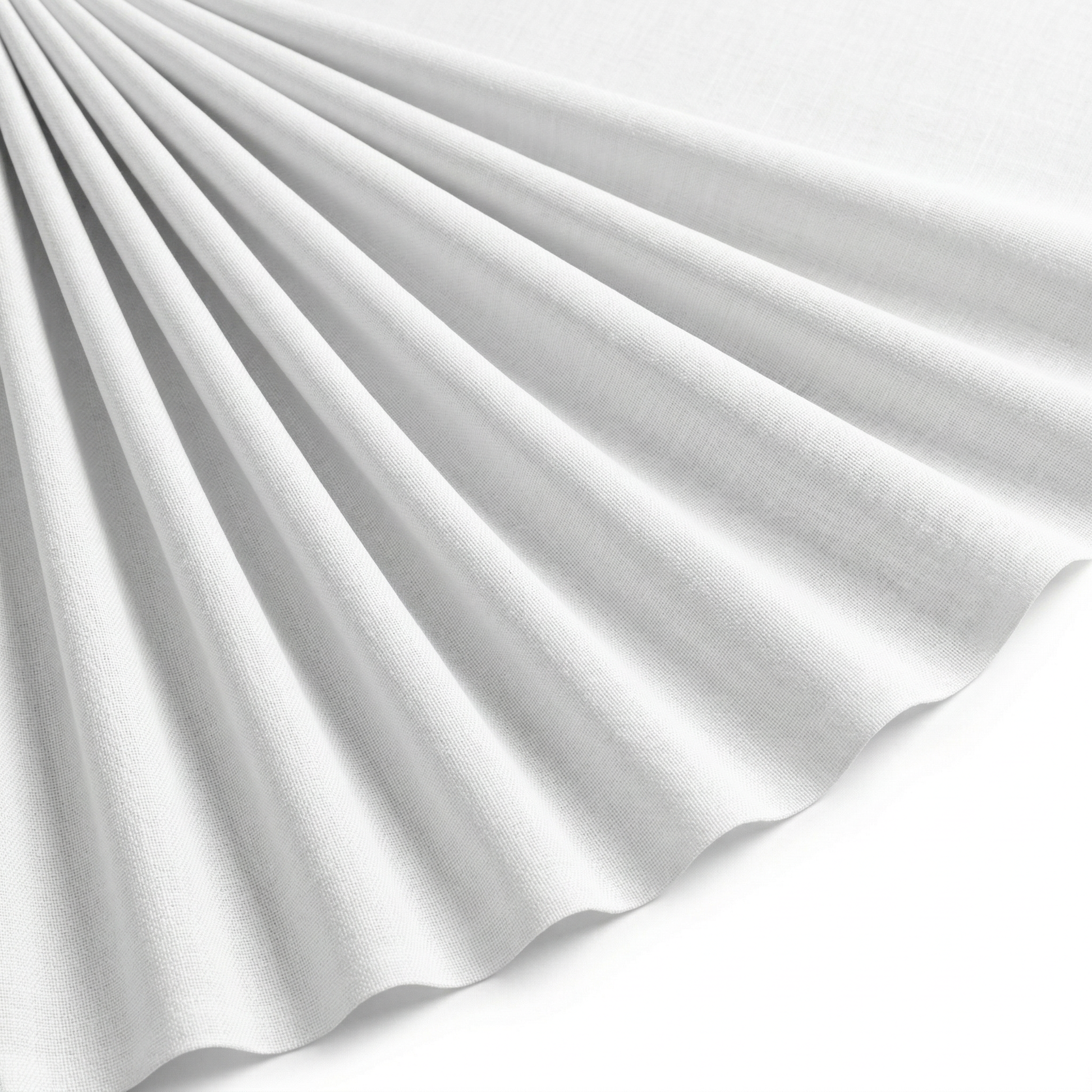 Tissu Cretonne de Coton Blanc