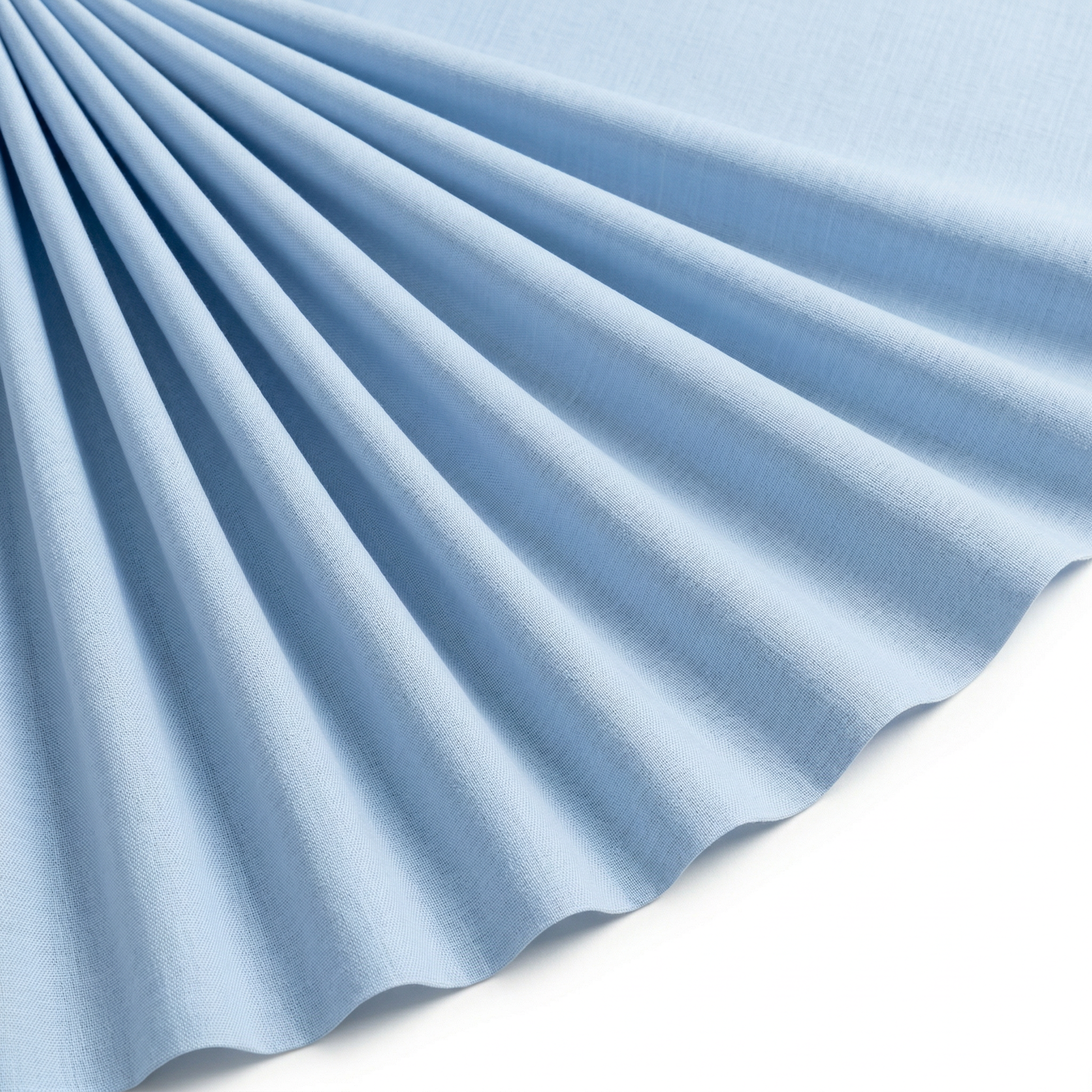 Tissu Cretonne de Coton Bleu Ciel