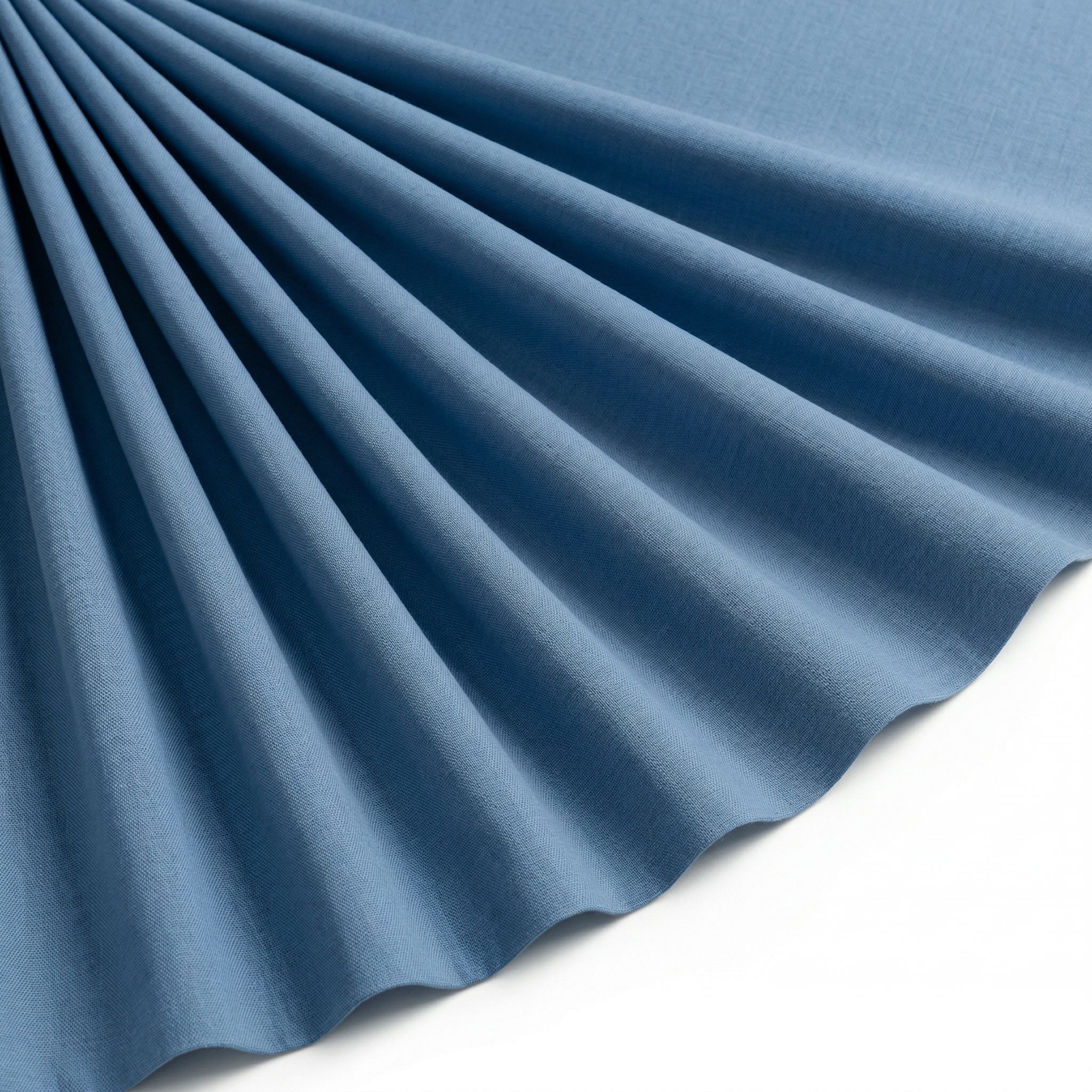 Tissu Cretonne de Coton Bleu Denim
