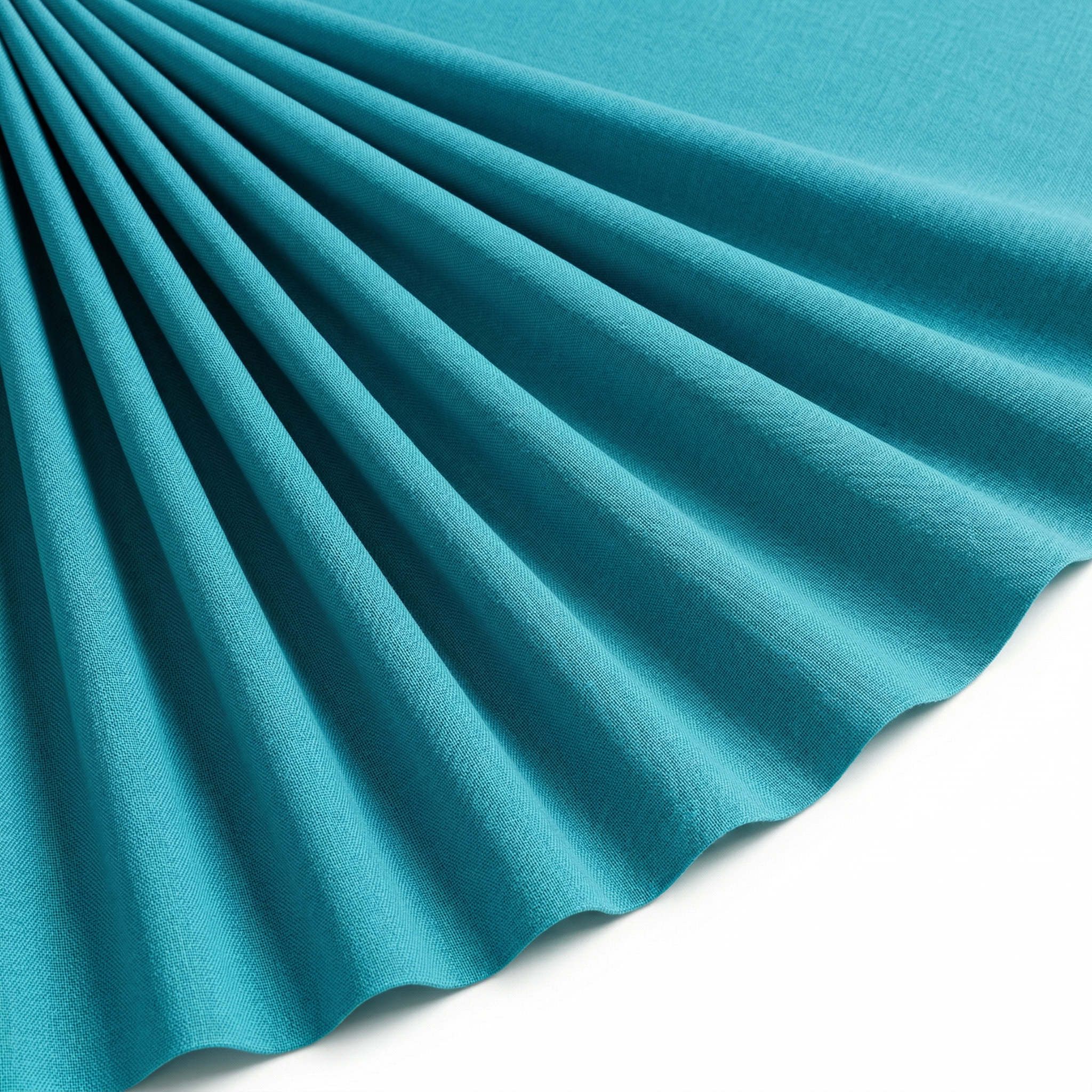 Tissu Cretonne de Coton Bleu Hawaï