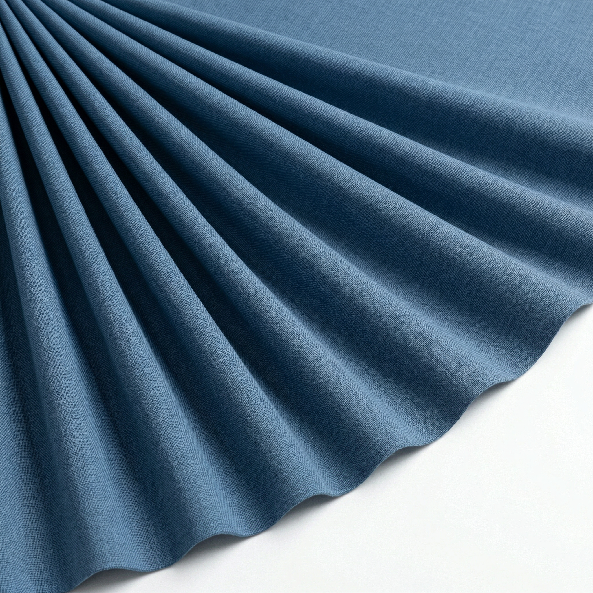 Tissu Cretonne de Coton Bleu Indigo