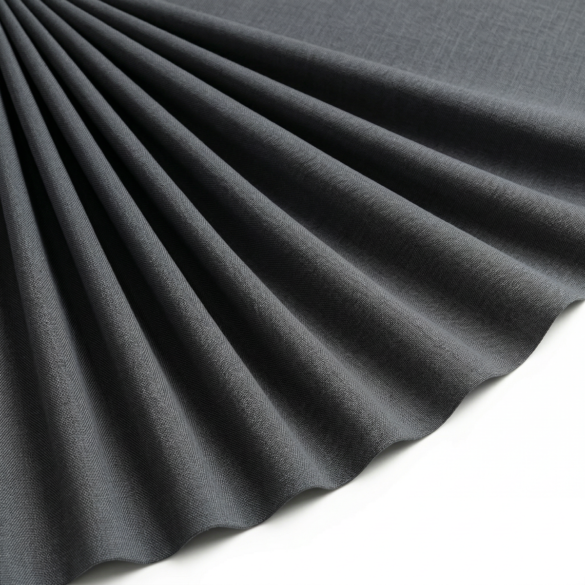 Tissu Cretonne de Coton Gris flanelle