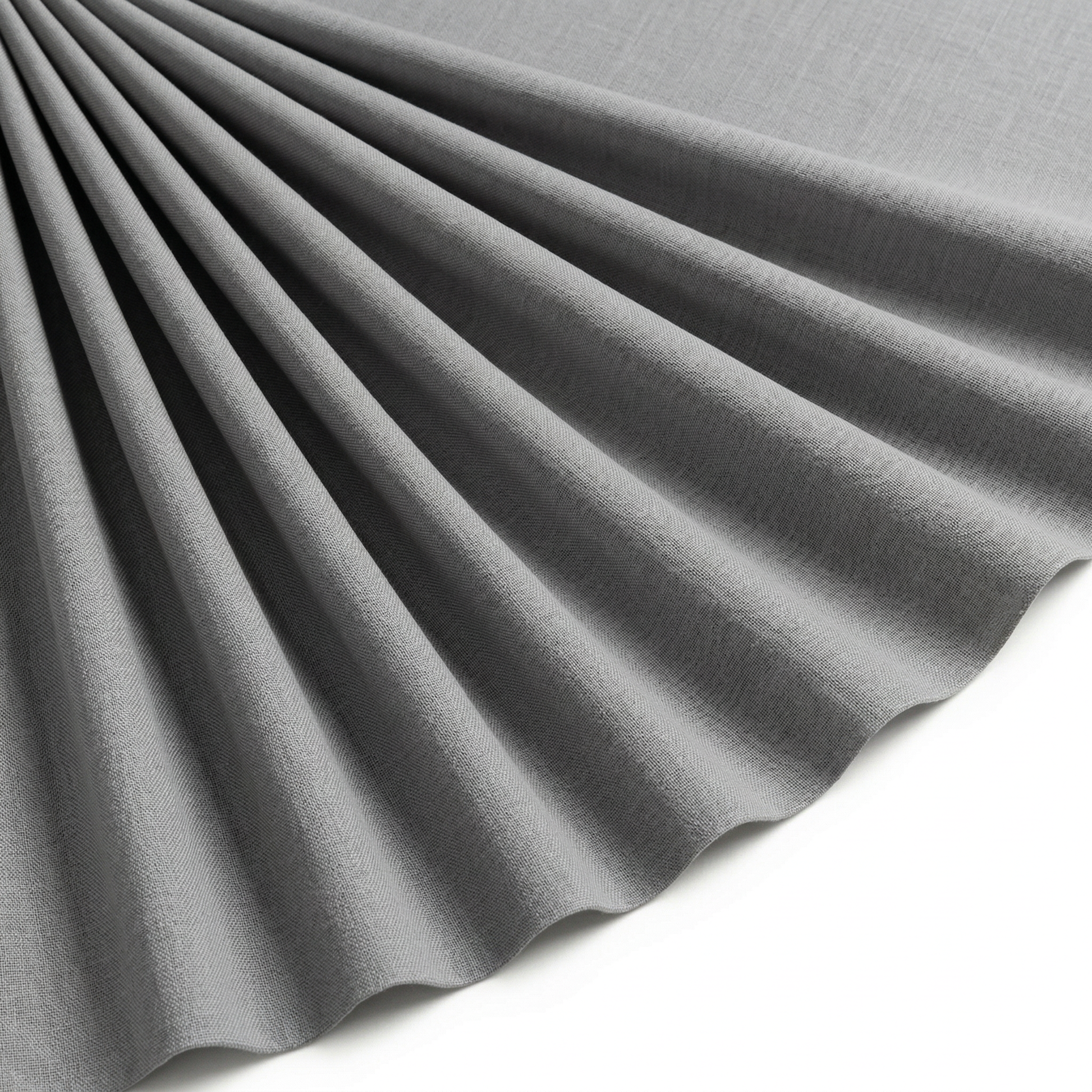 Tissu Cretonne de Coton Gris souris
