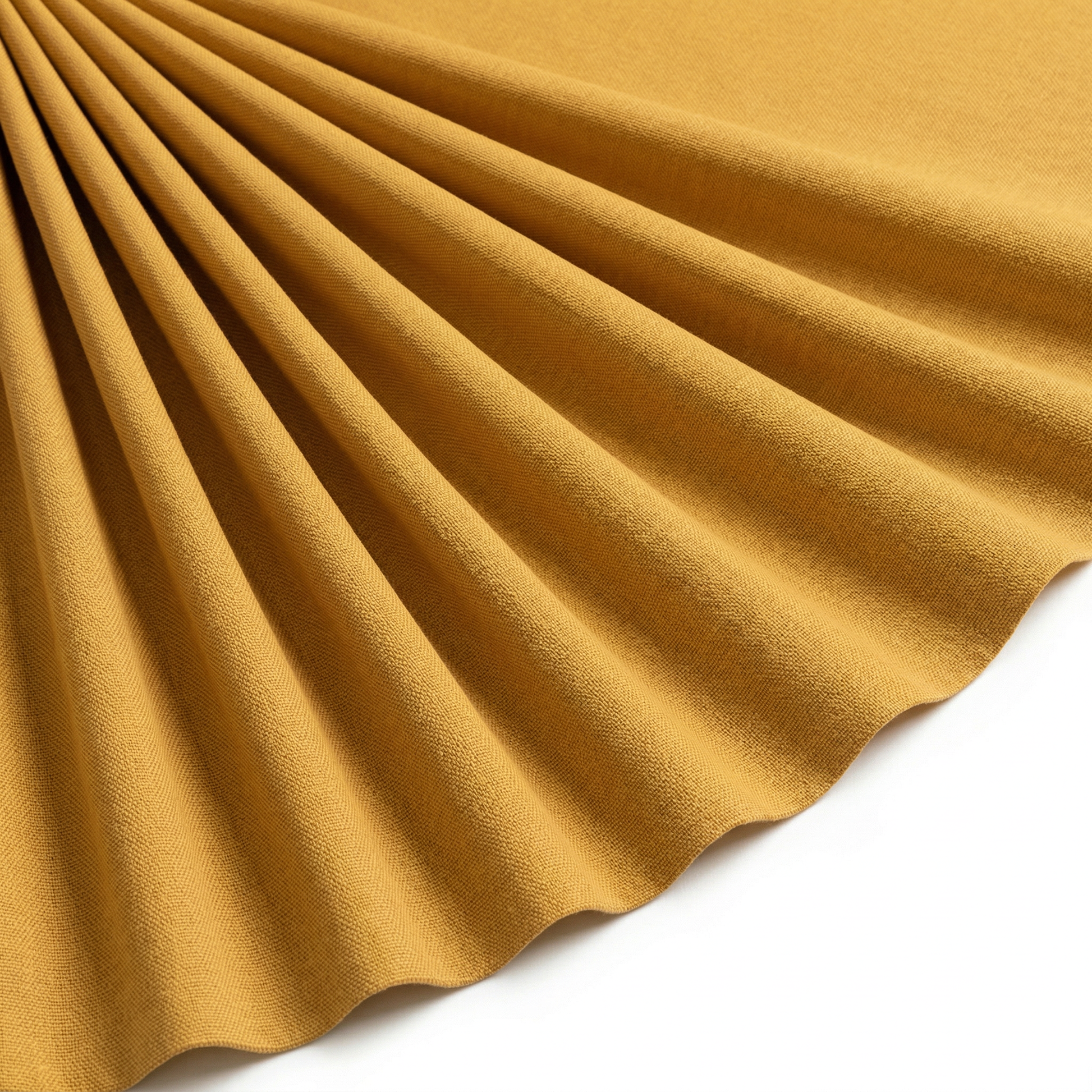 Tissu Cretonne de Coton Jaune Safran
