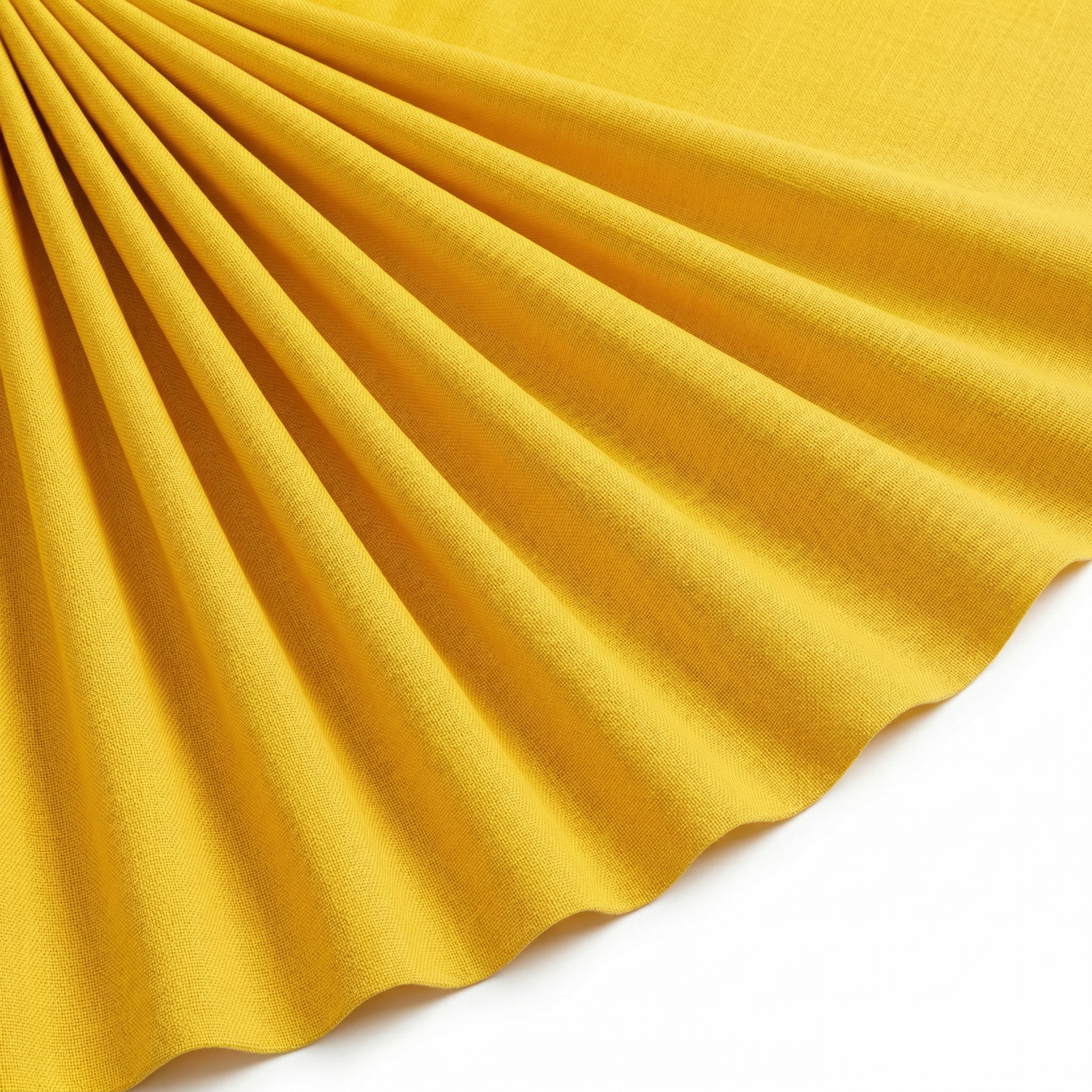 Tissu Cretonne de Coton Jaune soleil