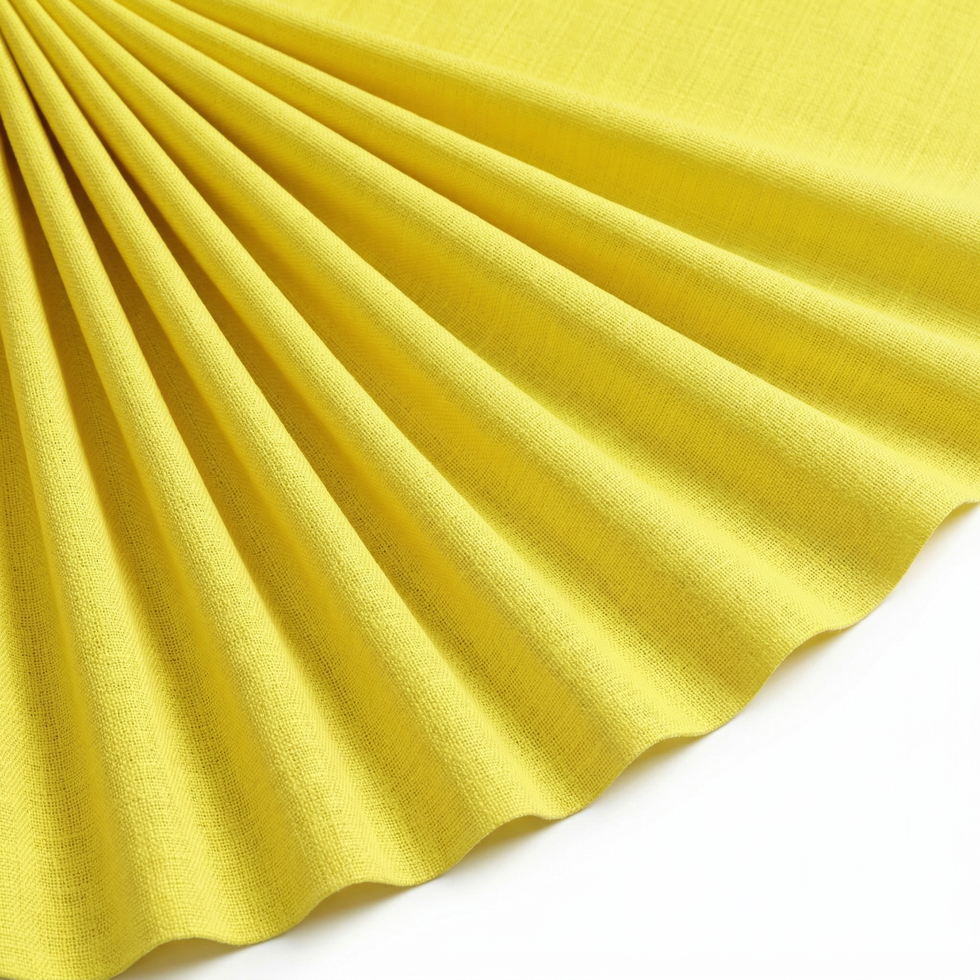 Tissu Cretonne de Coton Jaune vif
