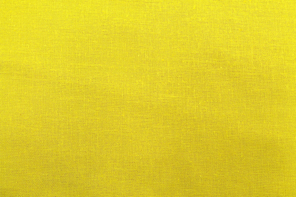 Tissu Cretonne de Coton Jaune vif