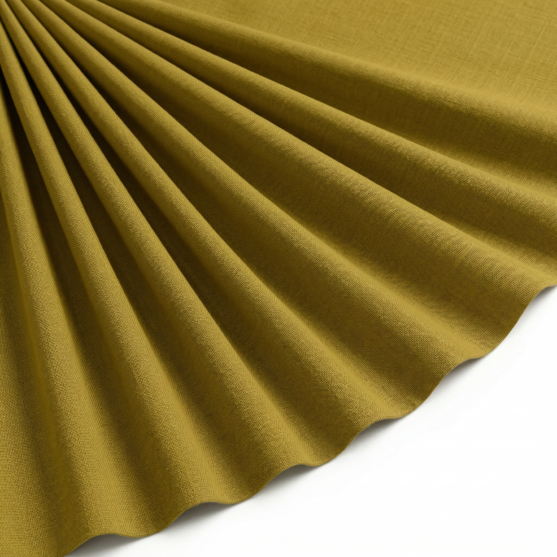 Tissu Cretonne de Coton Moutarde