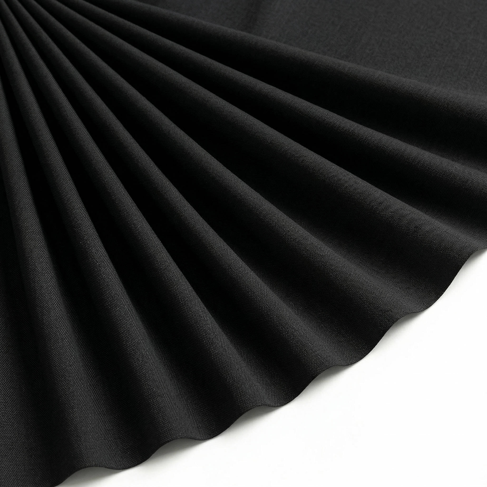 Tissu Cretonne de Coton Noir