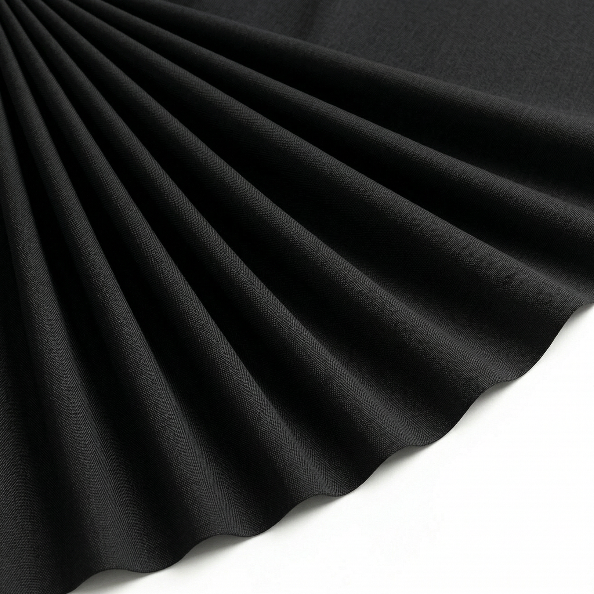 Tissu Cretonne de Coton Noir