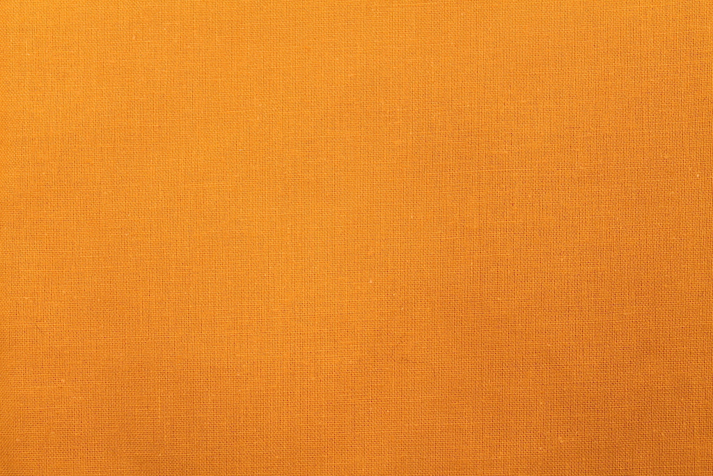Tissu Cretonne de Coton Orange Mandarine
