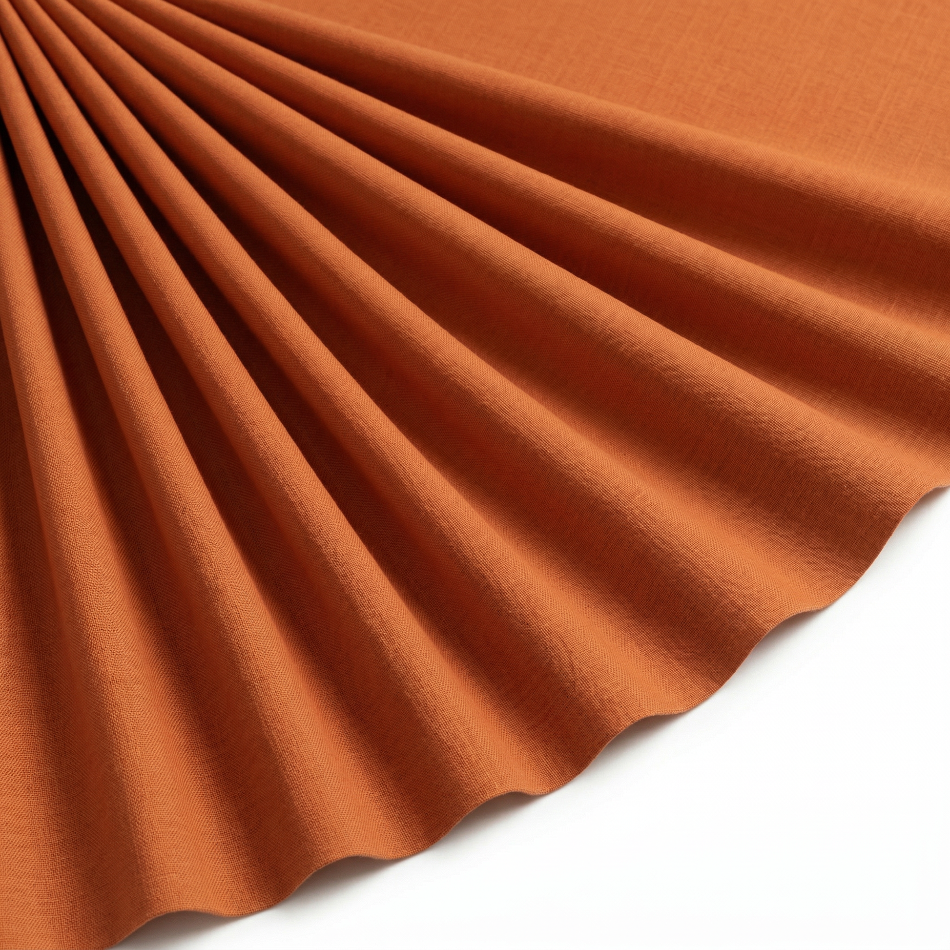 Tissu Cretonne de Coton Orange