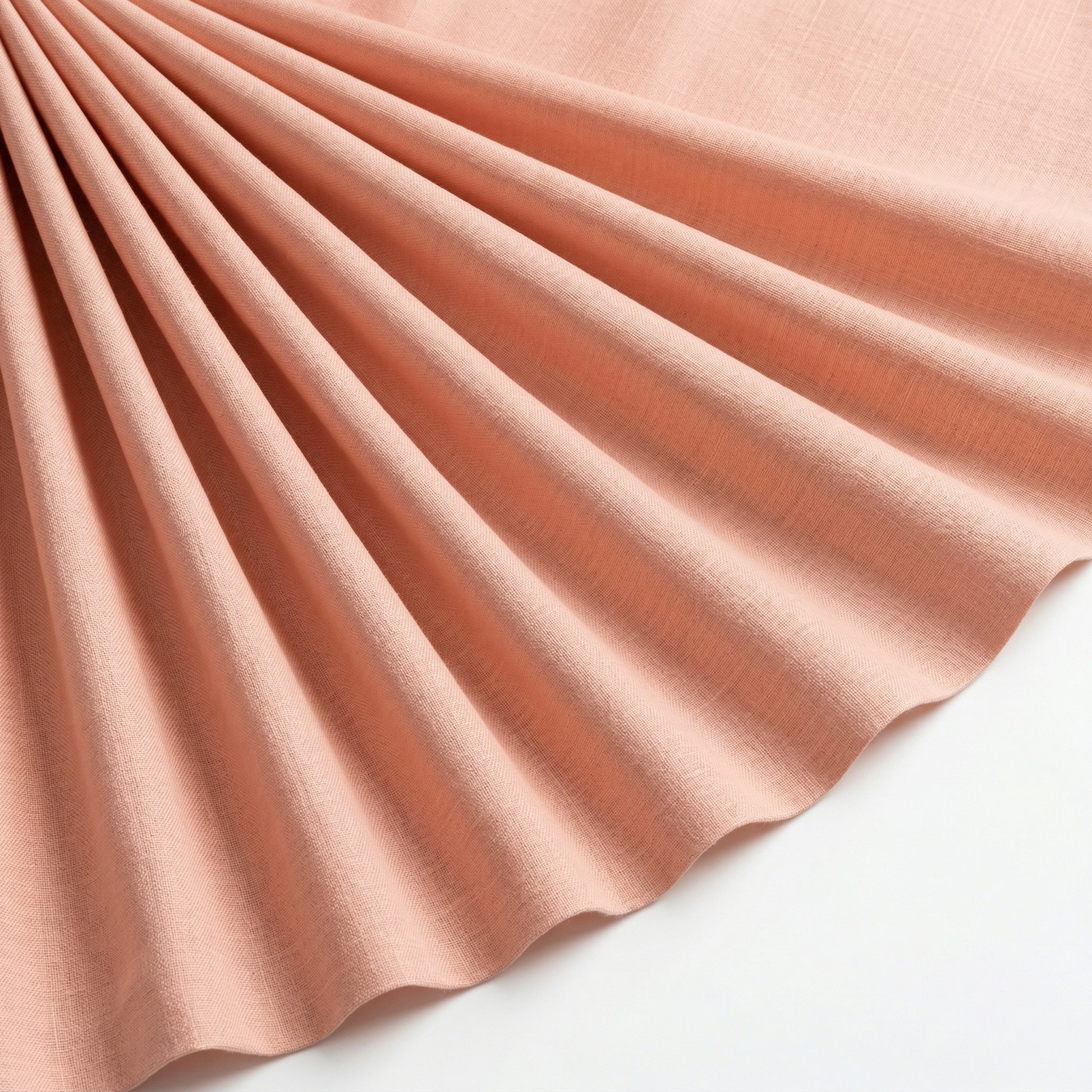Tissu Cretonne de Coton Rose Saumon