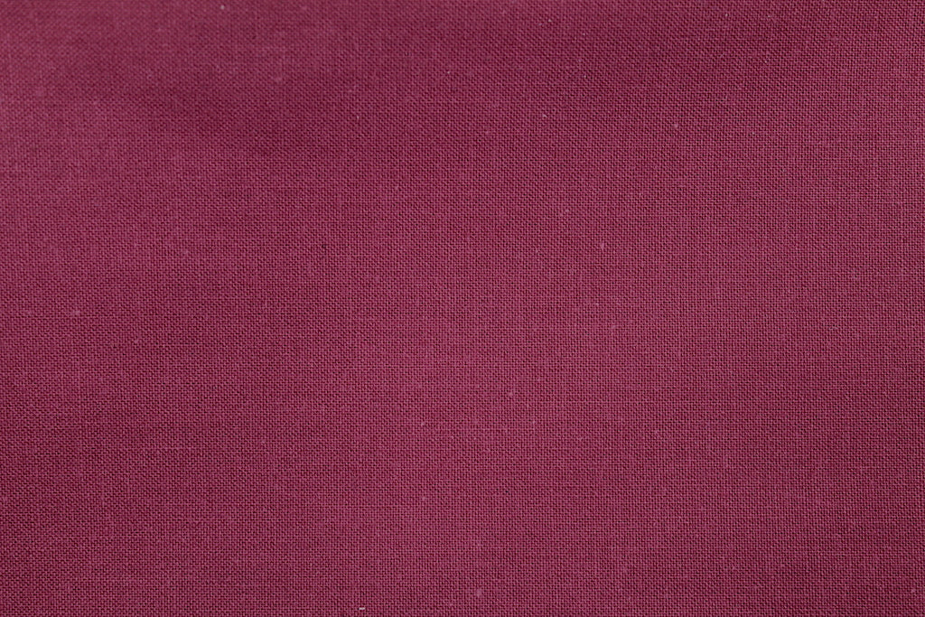 Tissu Cretonne de Coton Rouge Bordeaux
