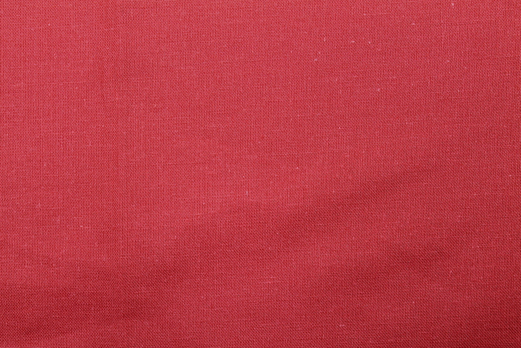 Tissu Cretonne de Coton Rouge