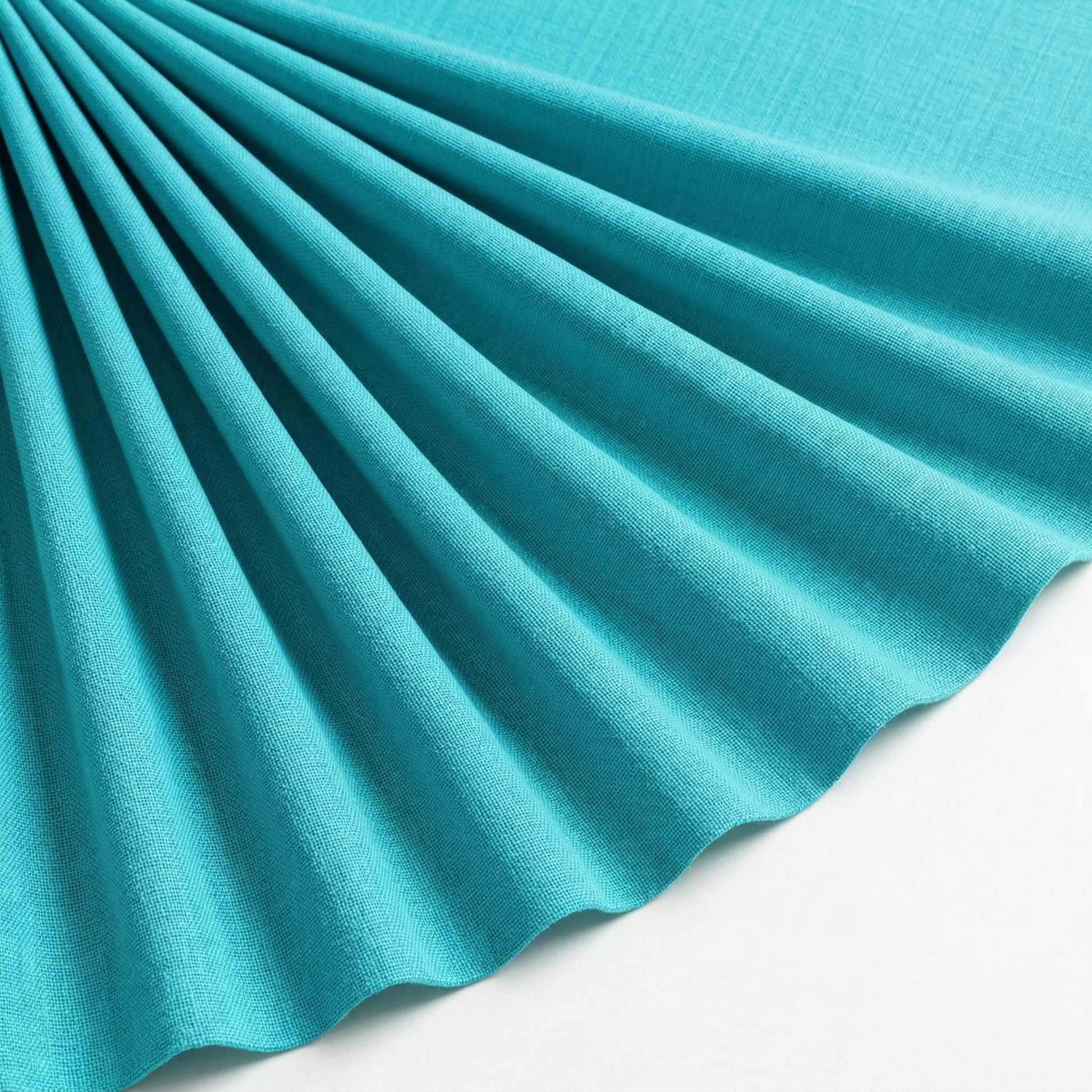 Tissu Cretonne de Coton Turquoise clair