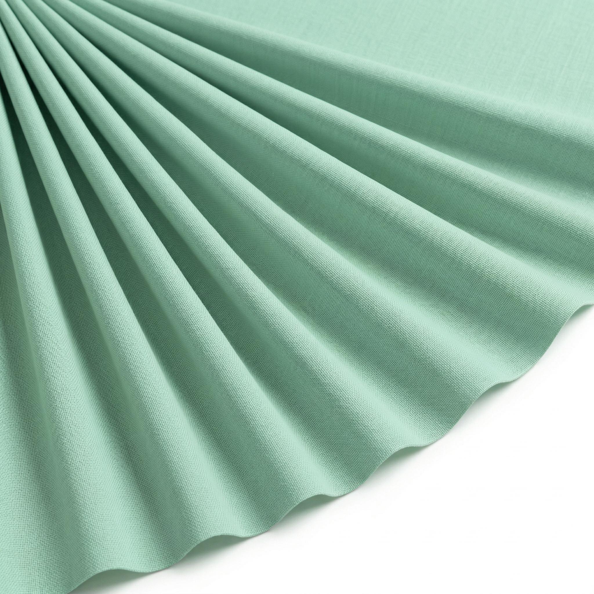 Tissu Cretonne de Coton Vert d'eau