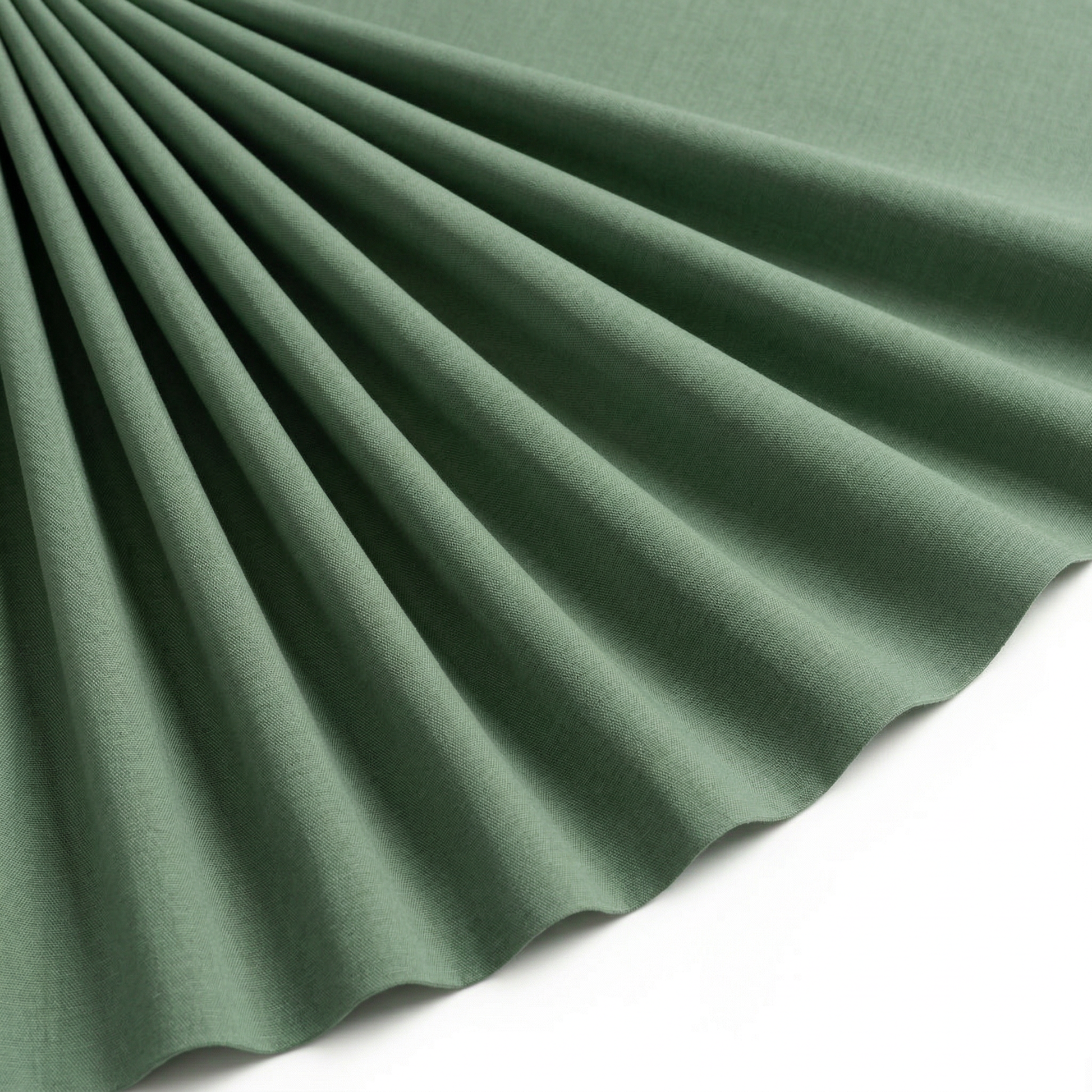 Tissu Cretonne de Coton Vert gazon